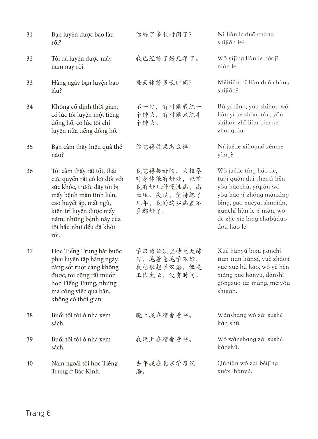 3000 Câu đàm thoại tiếng Hoa - Phần 14 trang 6