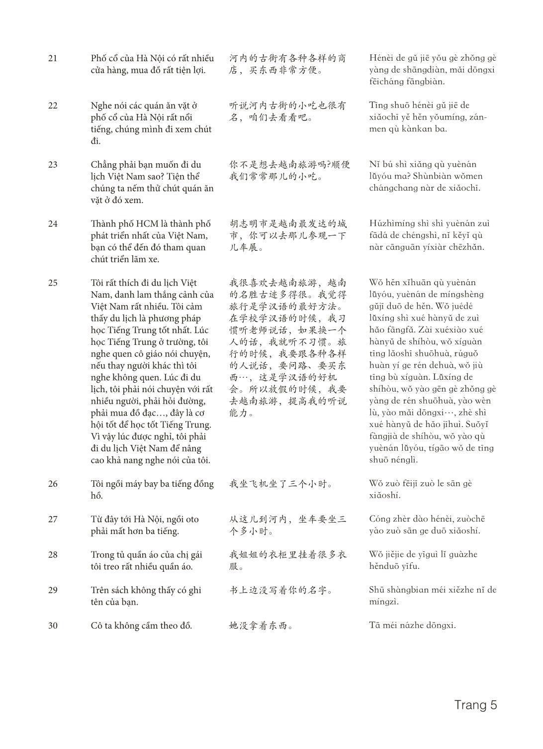 3000 Câu đàm thoại tiếng Hoa - Phần 15 trang 5