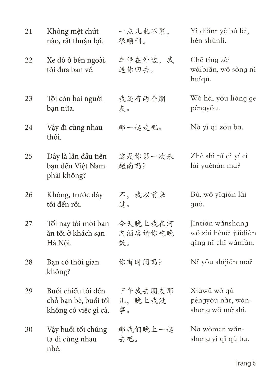 3000 Câu đàm thoại tiếng Hoa - Phần 17 trang 5