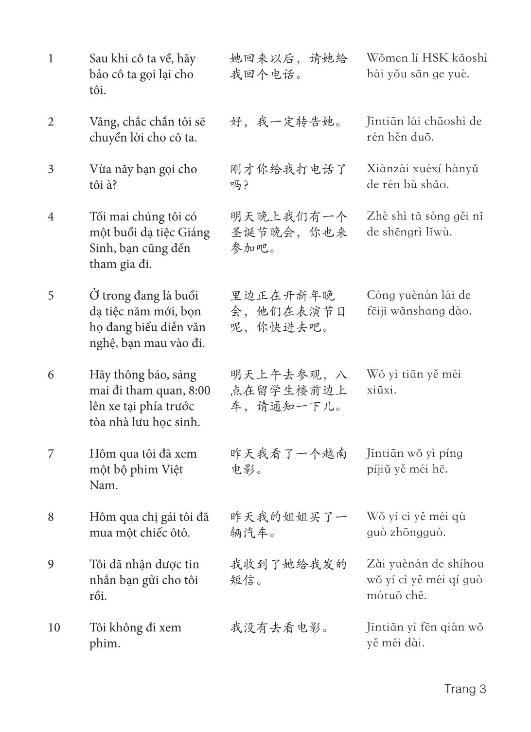 3000 Câu đàm thoại tiếng Hoa - Phần 18 trang 3
