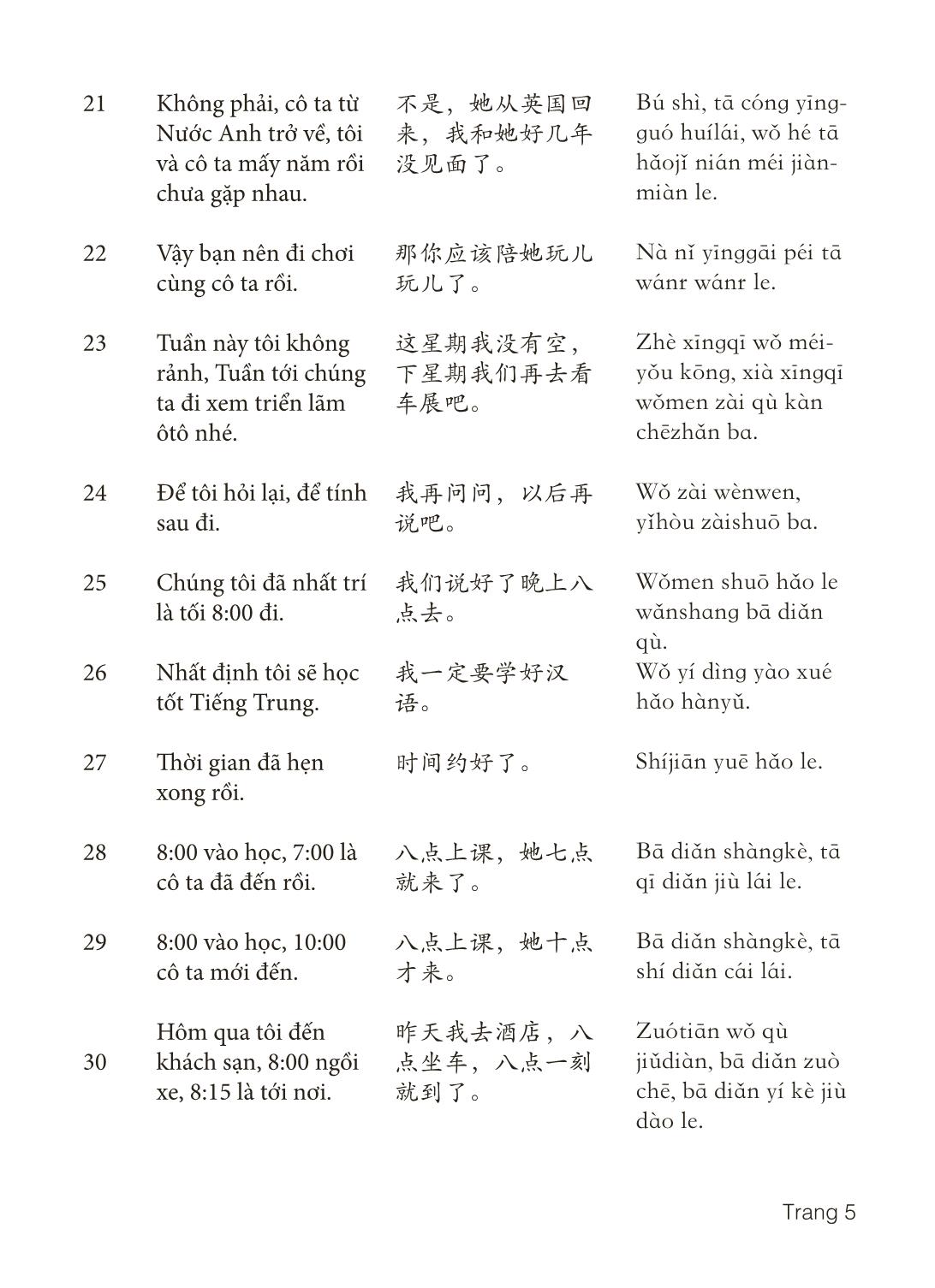 3000 Câu đàm thoại tiếng Hoa - Phần 18 trang 5