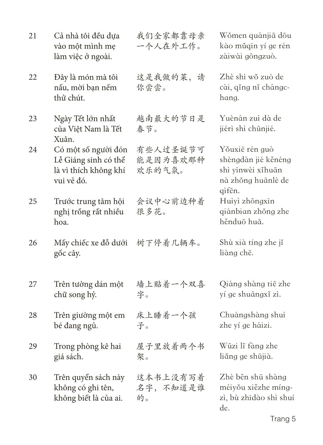 3000 Câu đàm thoại tiếng Hoa - Phần 20 trang 5