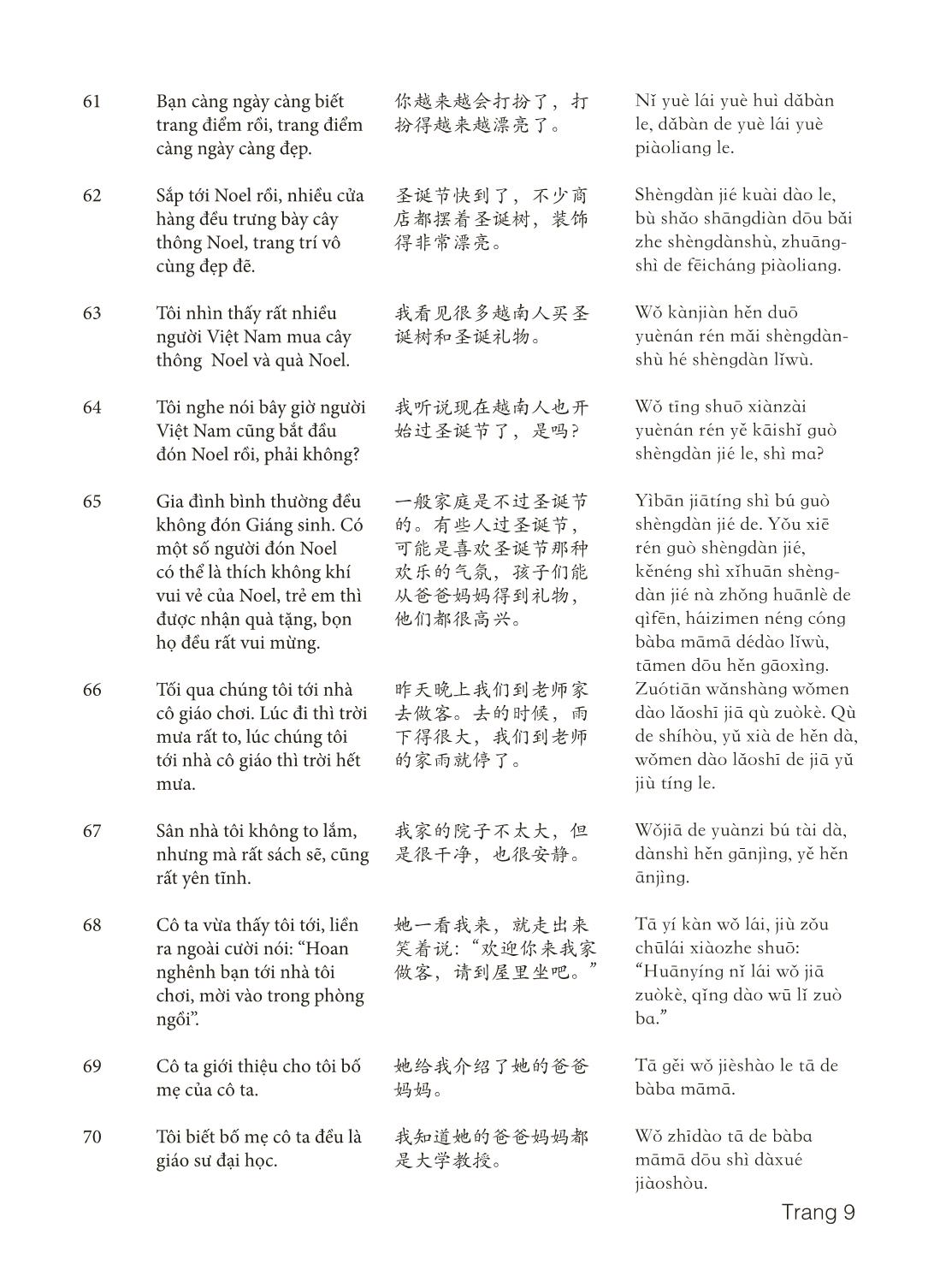 3000 Câu đàm thoại tiếng Hoa - Phần 20 trang 9