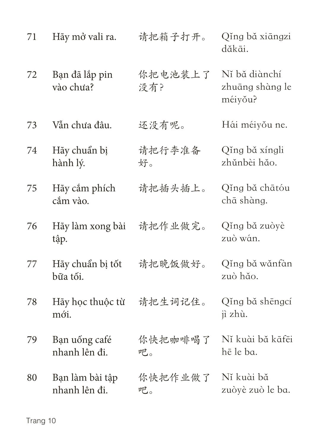 3000 Câu đàm thoại tiếng Hoa - Phần 21 trang 10