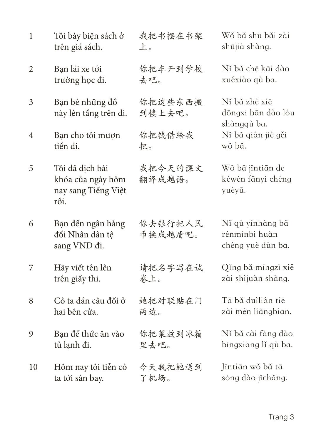 3000 Câu đàm thoại tiếng Hoa - Phần 21 trang 3
