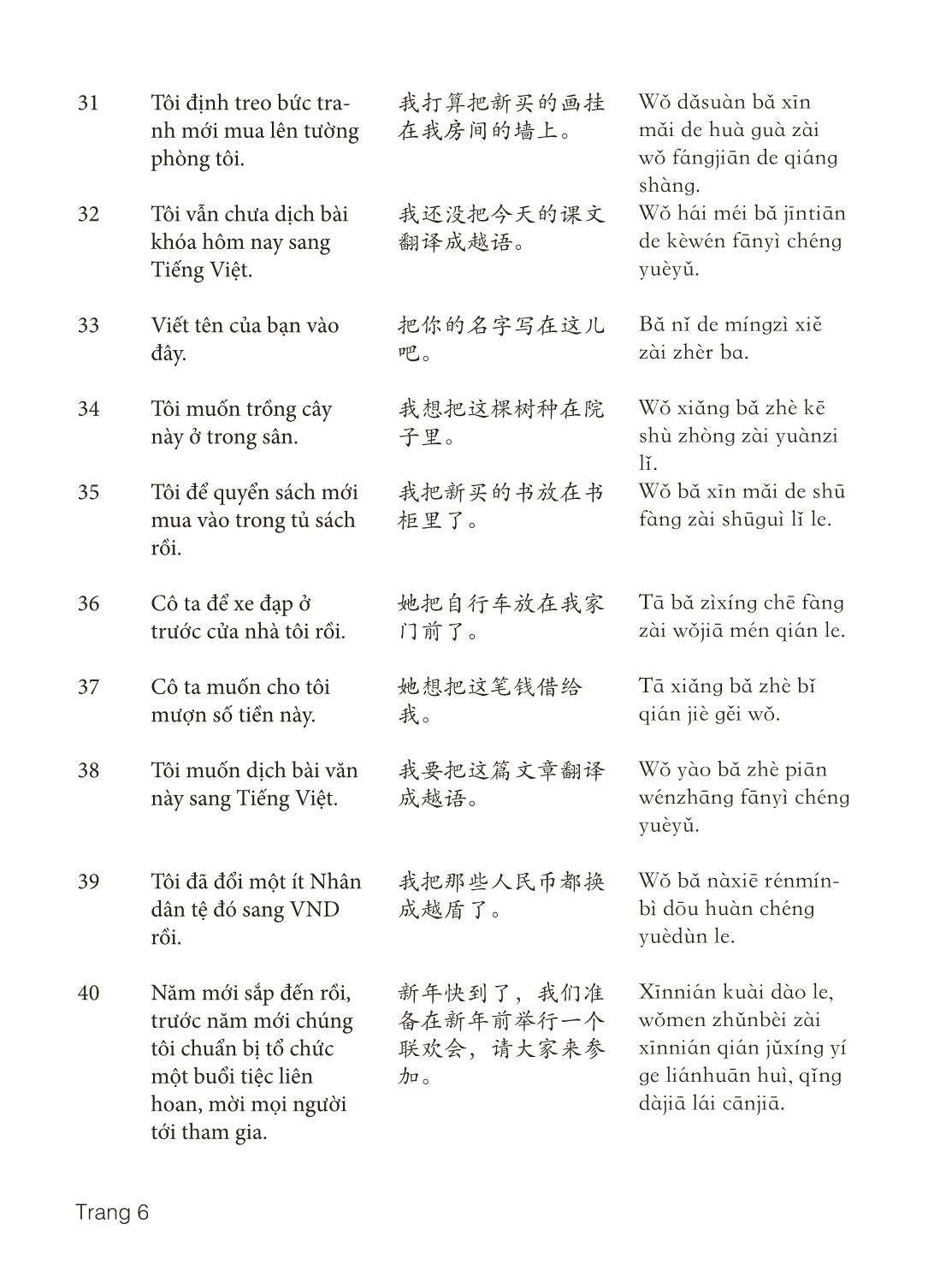 3000 Câu đàm thoại tiếng Hoa - Phần 21 trang 6