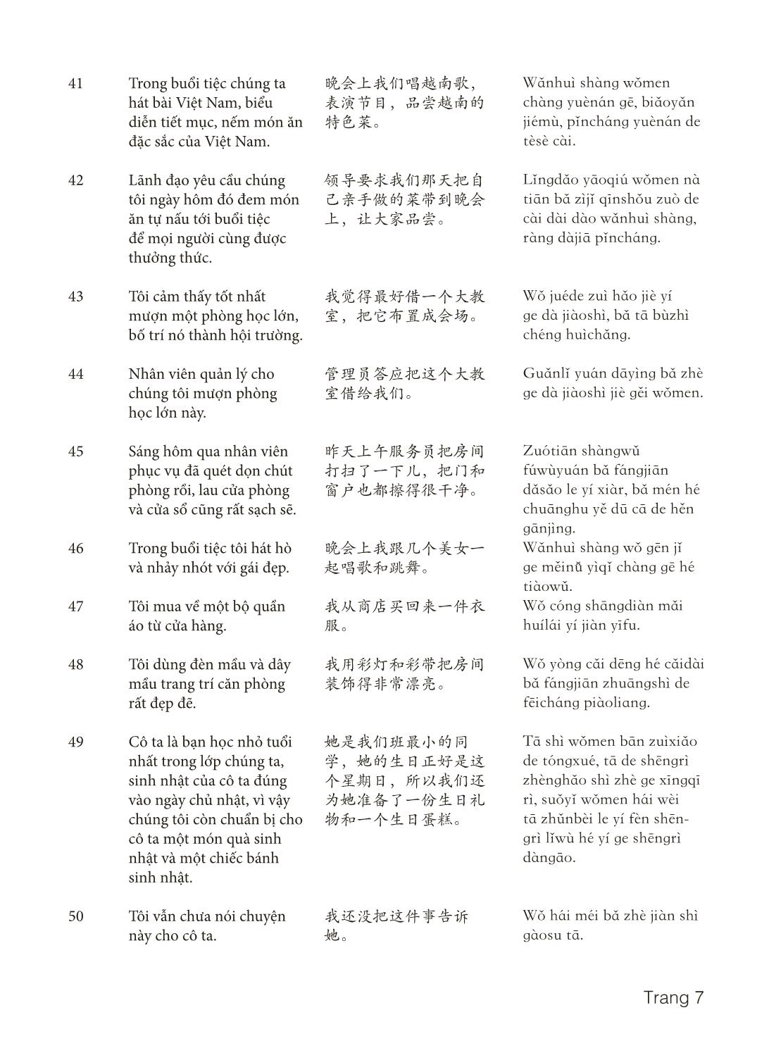 3000 Câu đàm thoại tiếng Hoa - Phần 21 trang 7