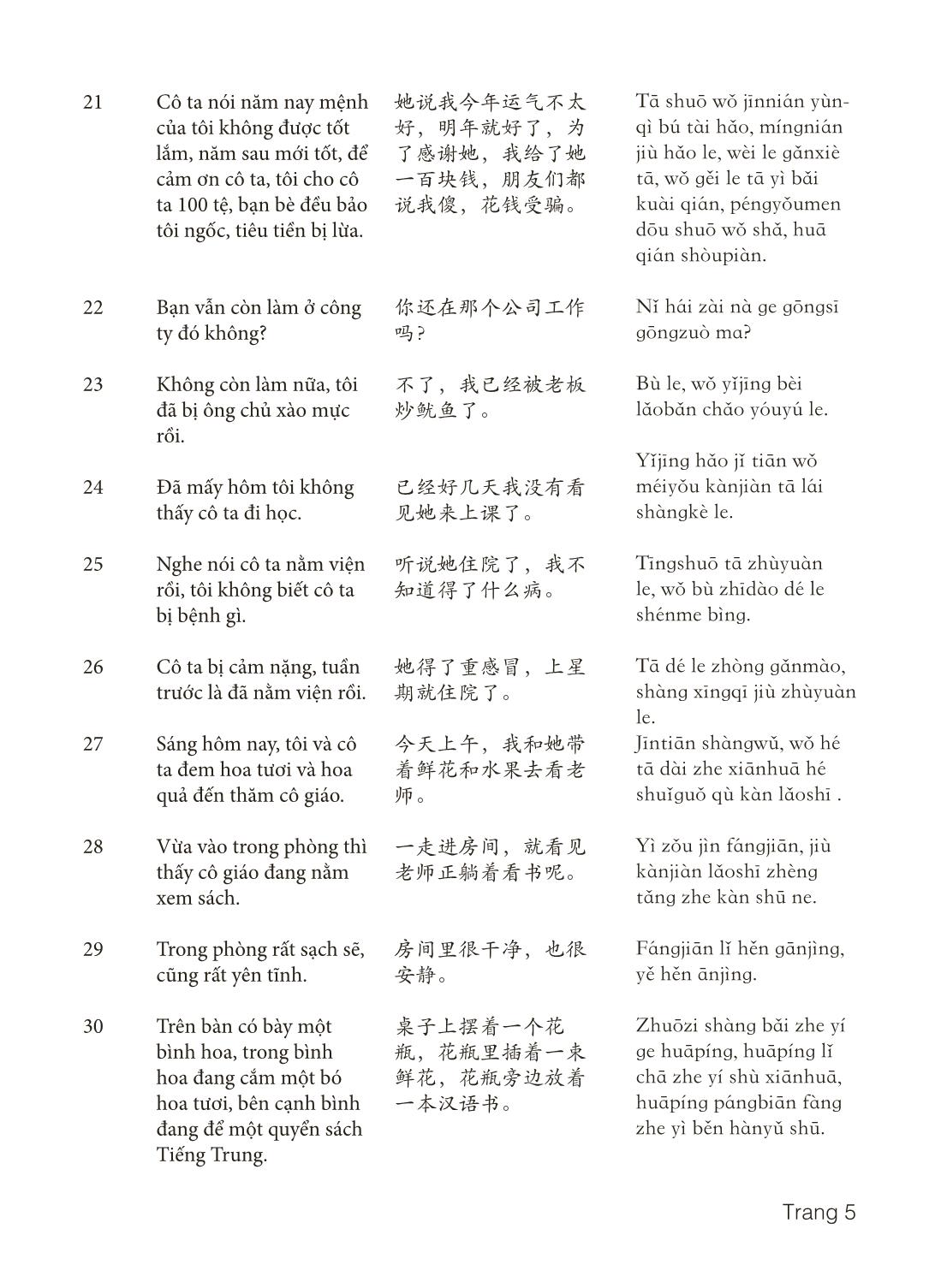 3000 Câu đàm thoại tiếng Hoa - Phần 23 trang 5