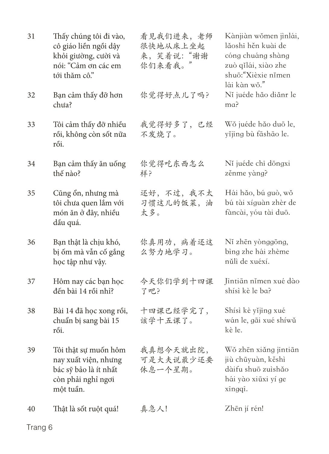 3000 Câu đàm thoại tiếng Hoa - Phần 23 trang 6