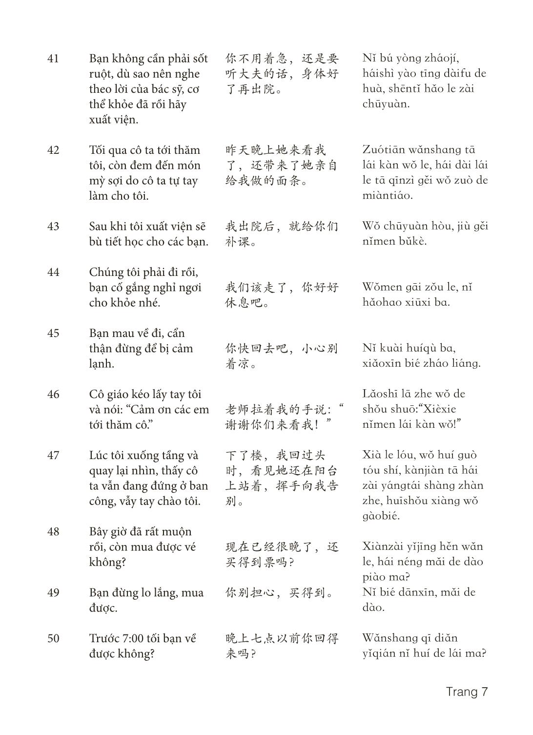 3000 Câu đàm thoại tiếng Hoa - Phần 23 trang 7