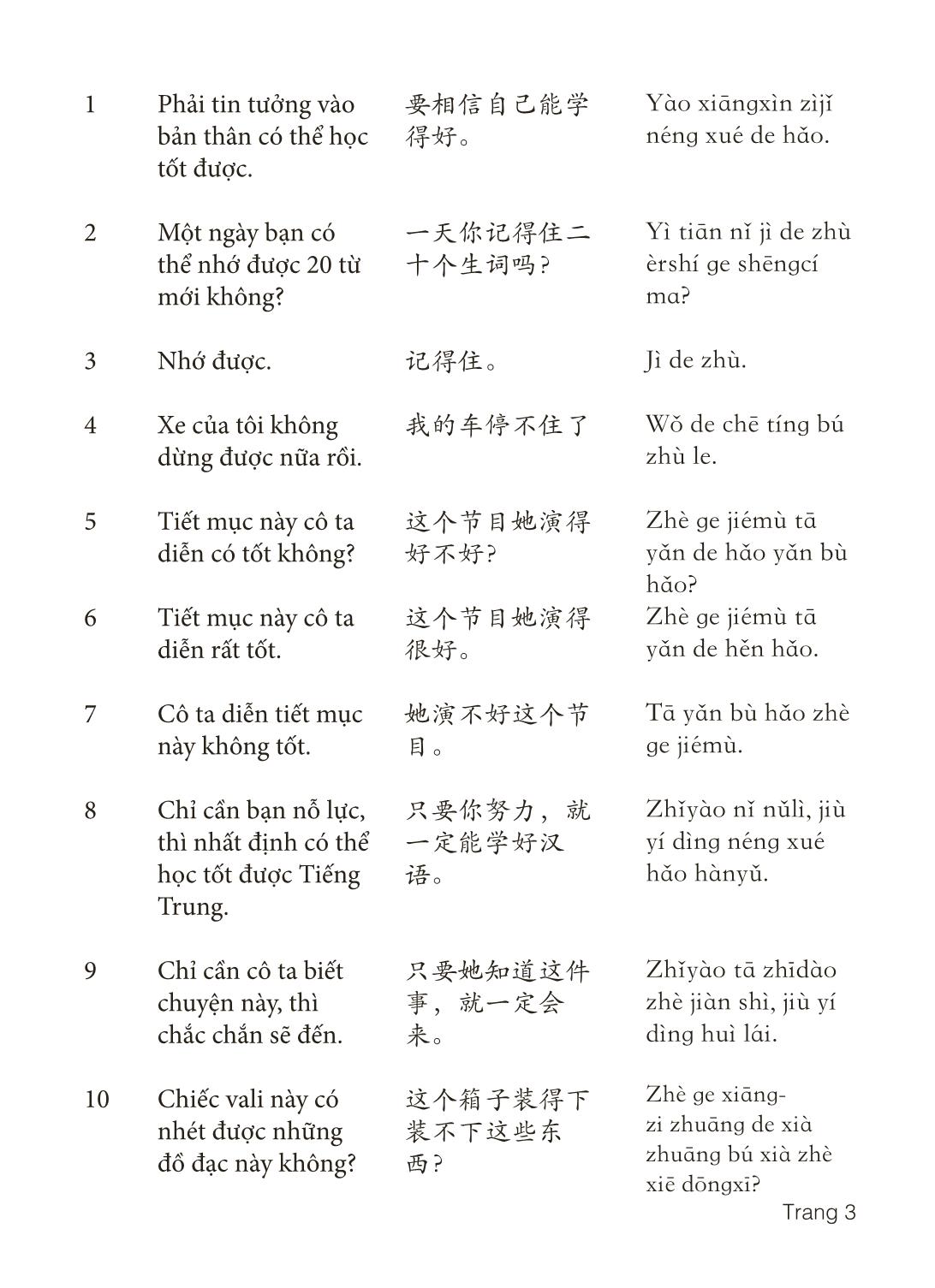 3000 Câu đàm thoại tiếng Hoa - Phần 25 trang 3