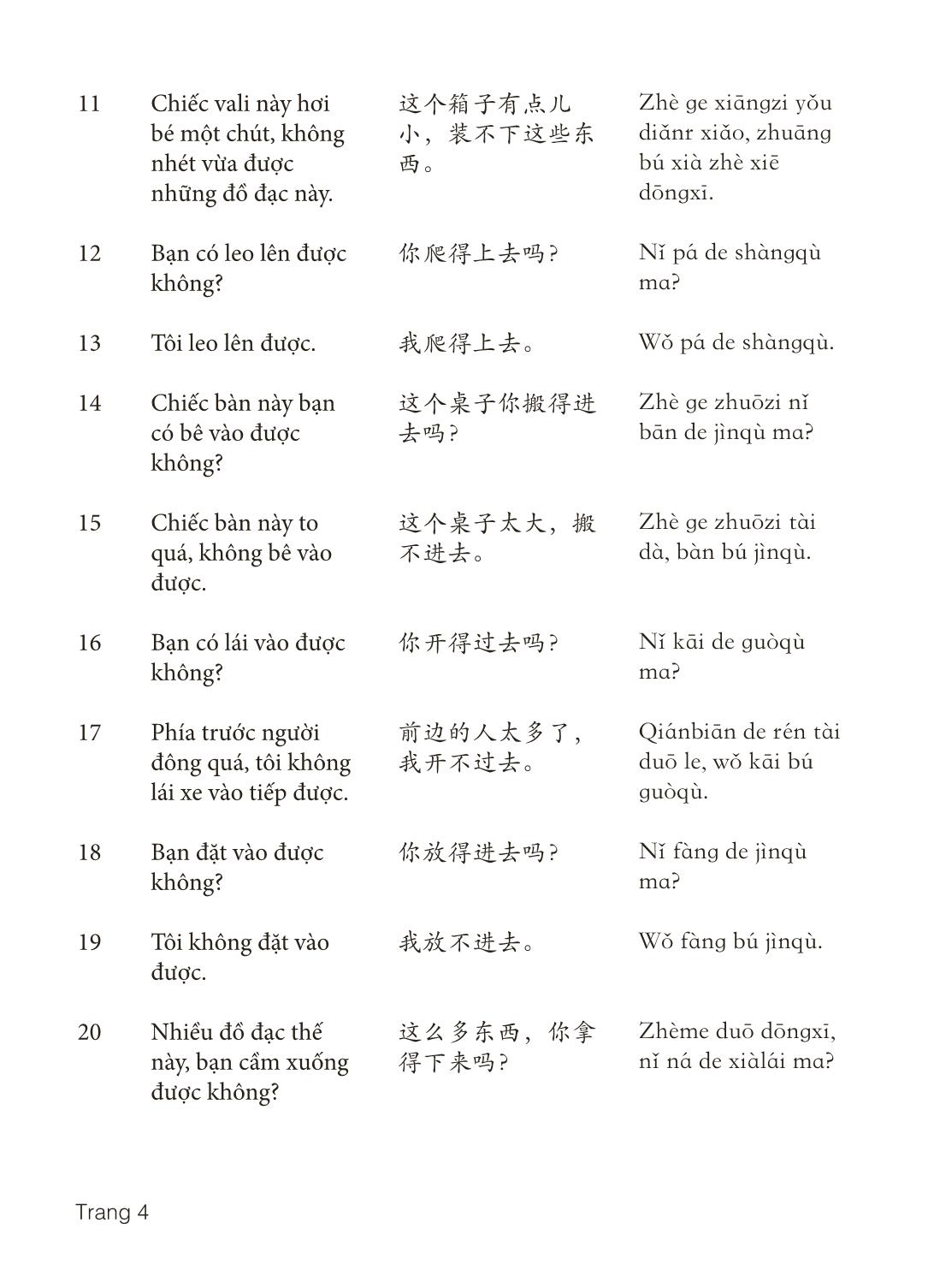 3000 Câu đàm thoại tiếng Hoa - Phần 25 trang 4