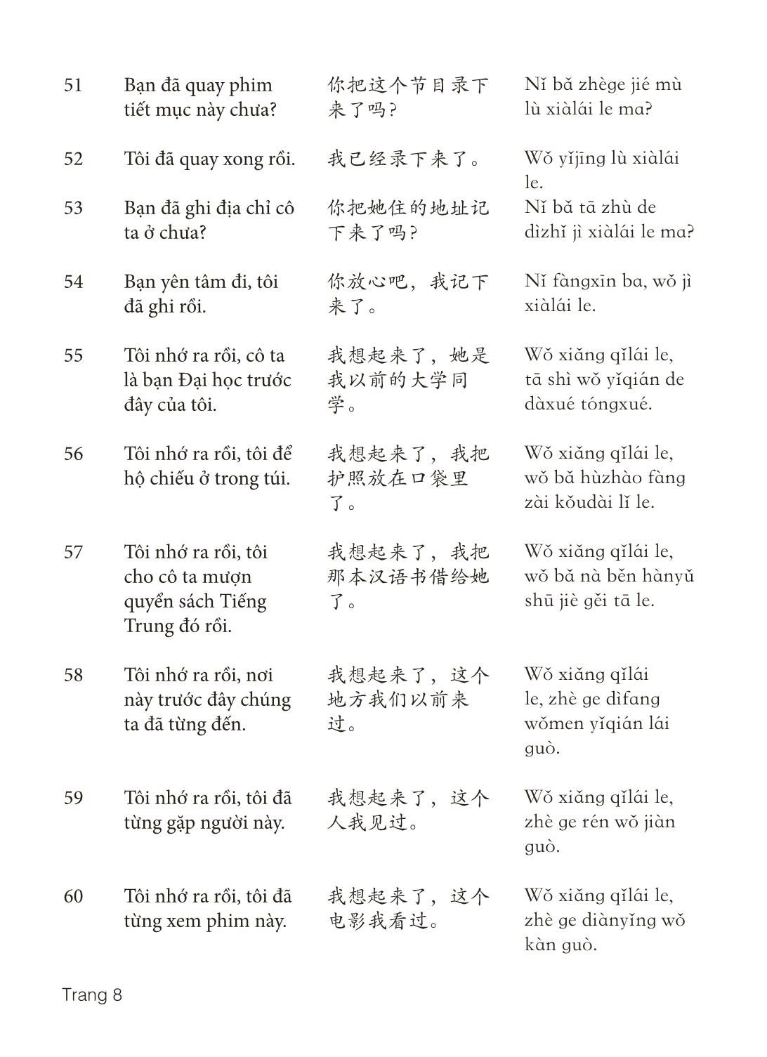 3000 Câu đàm thoại tiếng Hoa - Phần 26 trang 8