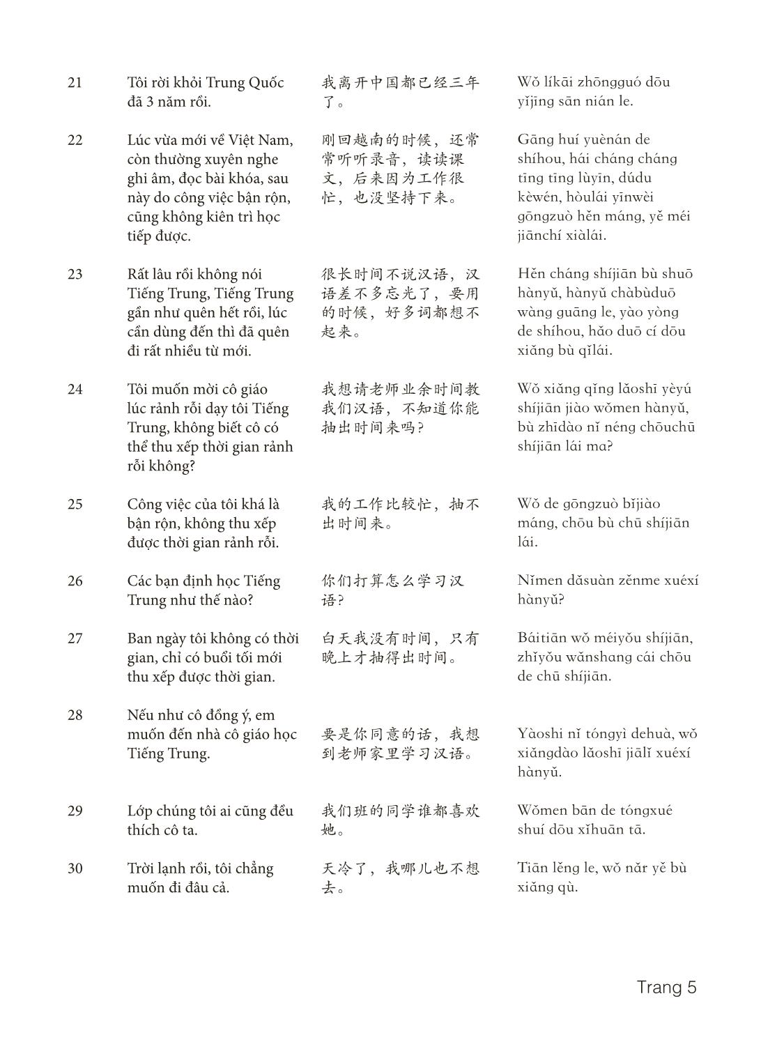3000 Câu đàm thoại tiếng Hoa - Phần 27 trang 5