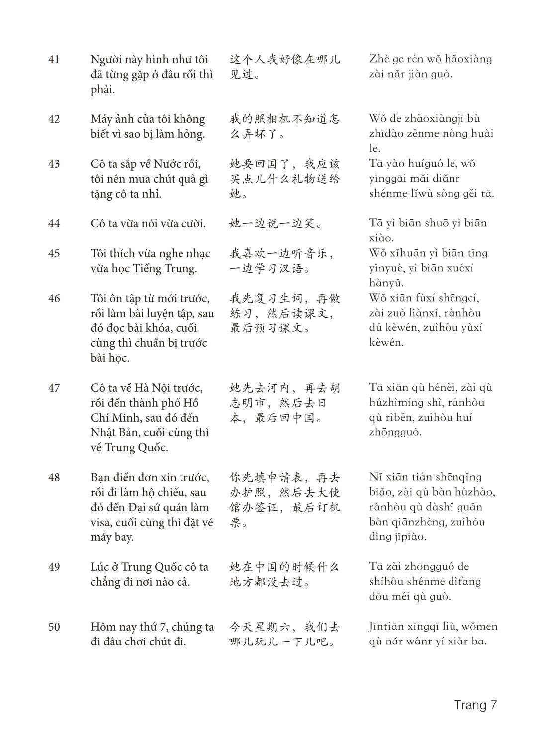 3000 Câu đàm thoại tiếng Hoa - Phần 27 trang 7