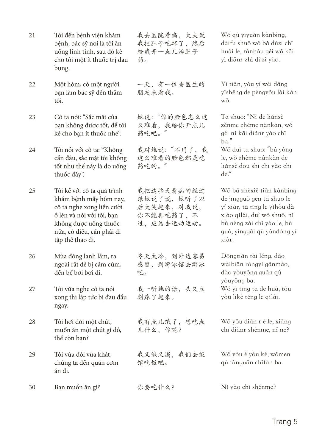 3000 Câu đàm thoại tiếng Hoa - Phần 28 trang 5