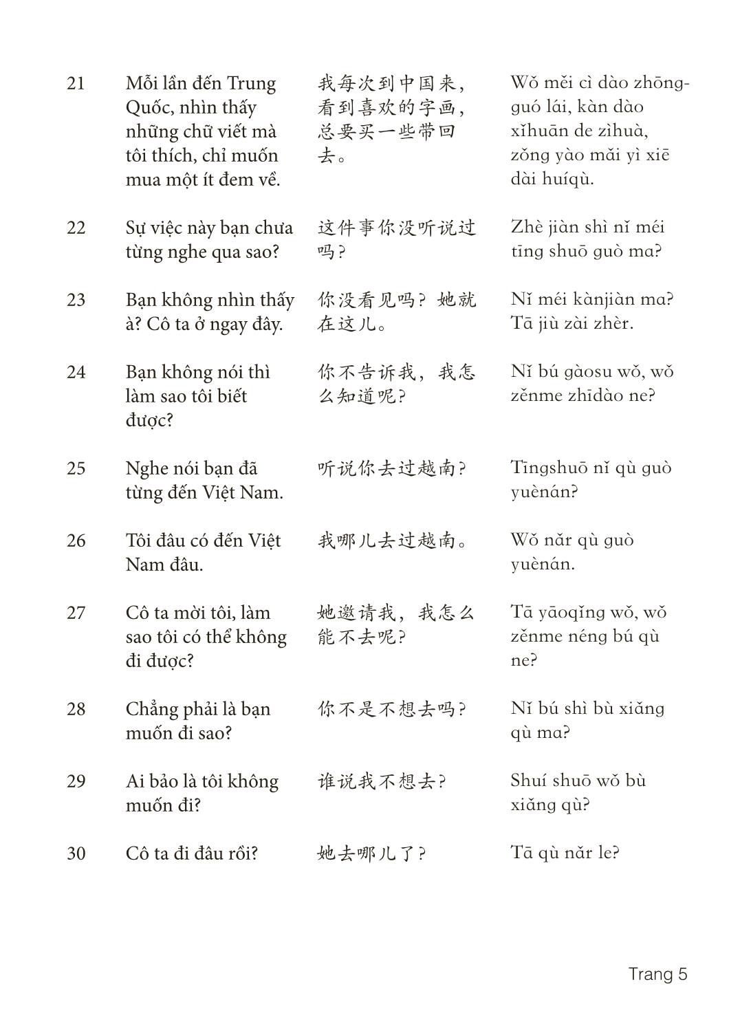 3000 Câu đàm thoại tiếng Hoa - Phần 29 trang 5