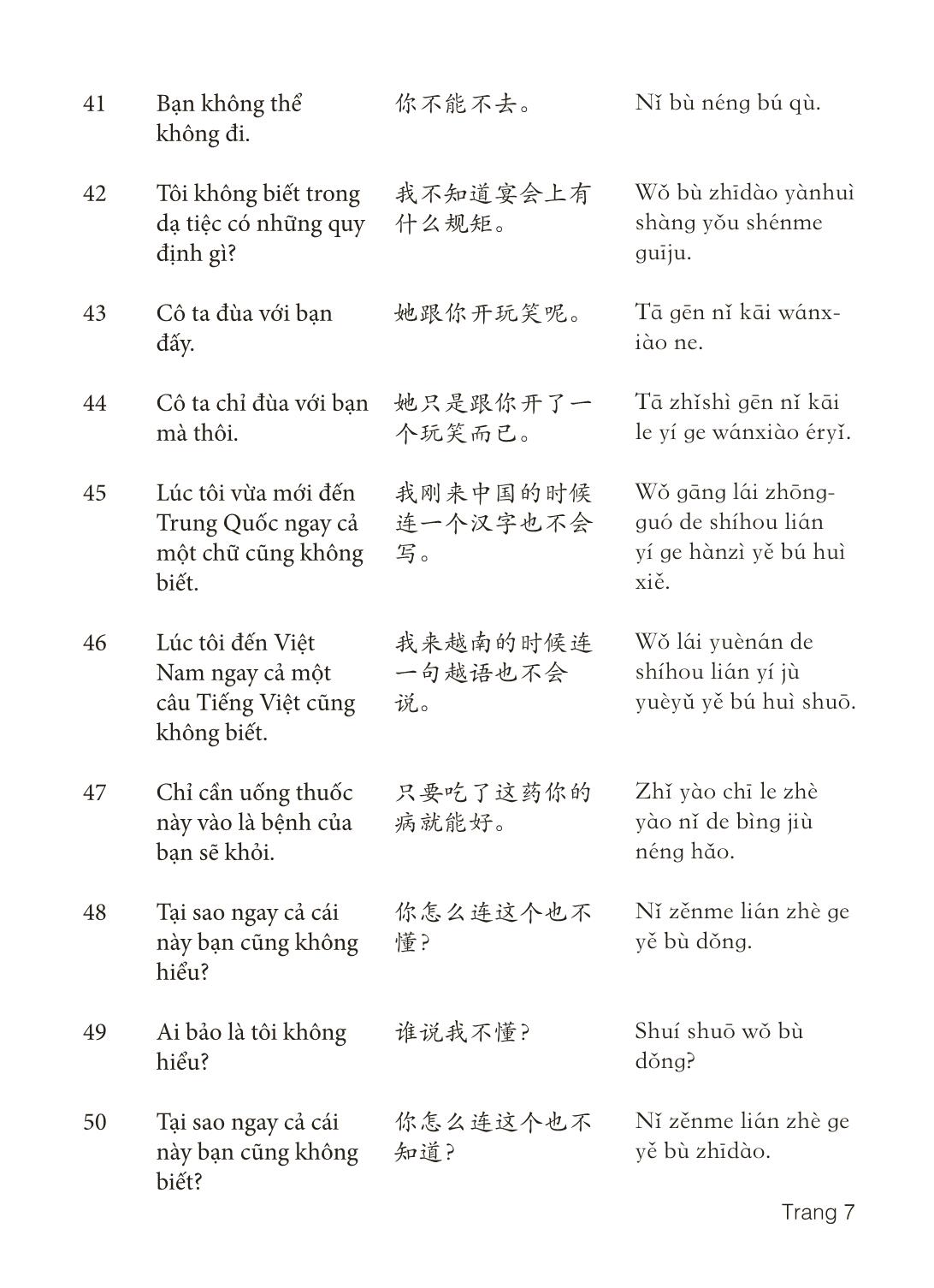 3000 Câu đàm thoại tiếng Hoa - Phần 29 trang 7
