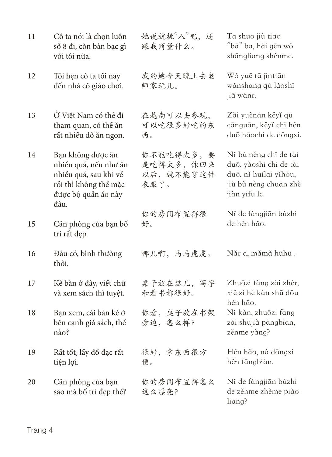 3000 Câu đàm thoại tiếng Hoa - Phần 30 trang 4