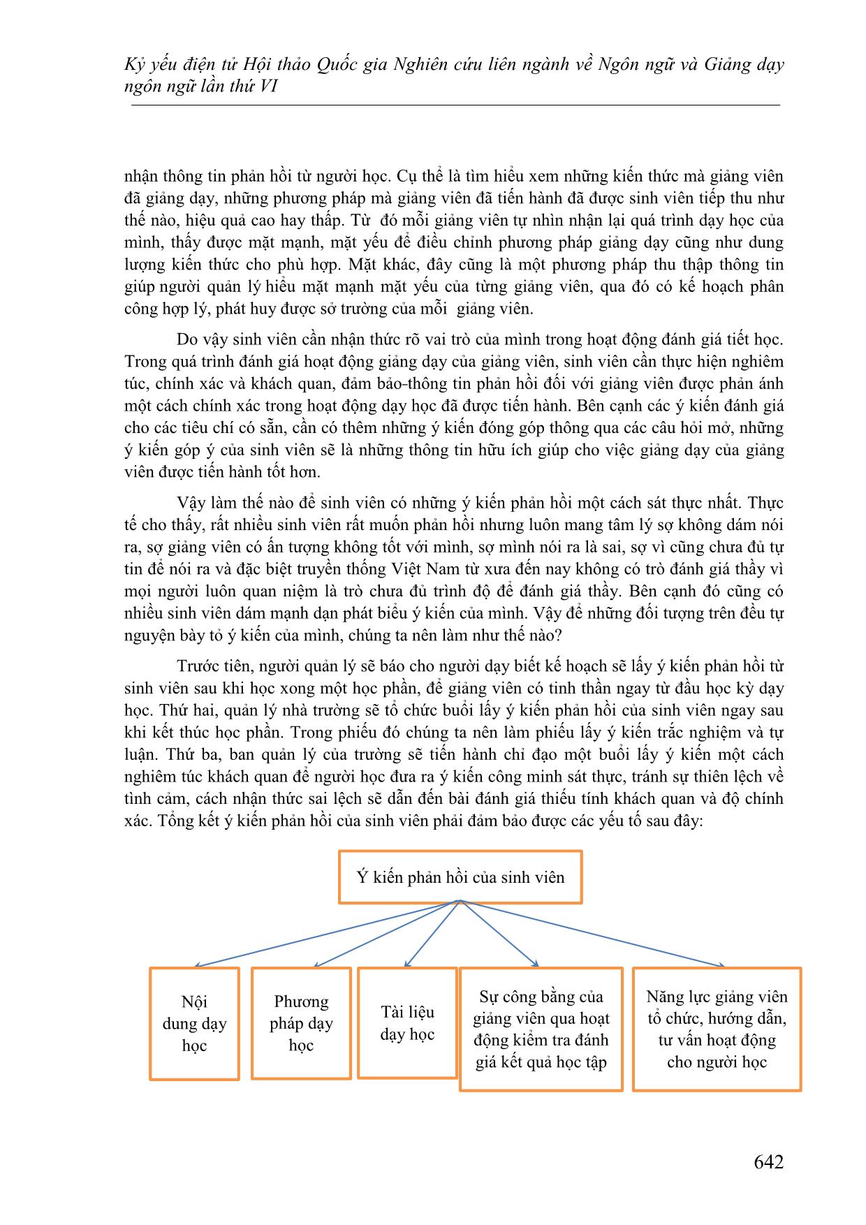 Áp dụng một số phương pháp “Phản hồi” nhằm nâng cao hiệu quả trong giảng dạy tiếng Hán (Lấy việc dạy học tiếng Hán trường Đại học Hải Phòng làm ví dụ) trang 5