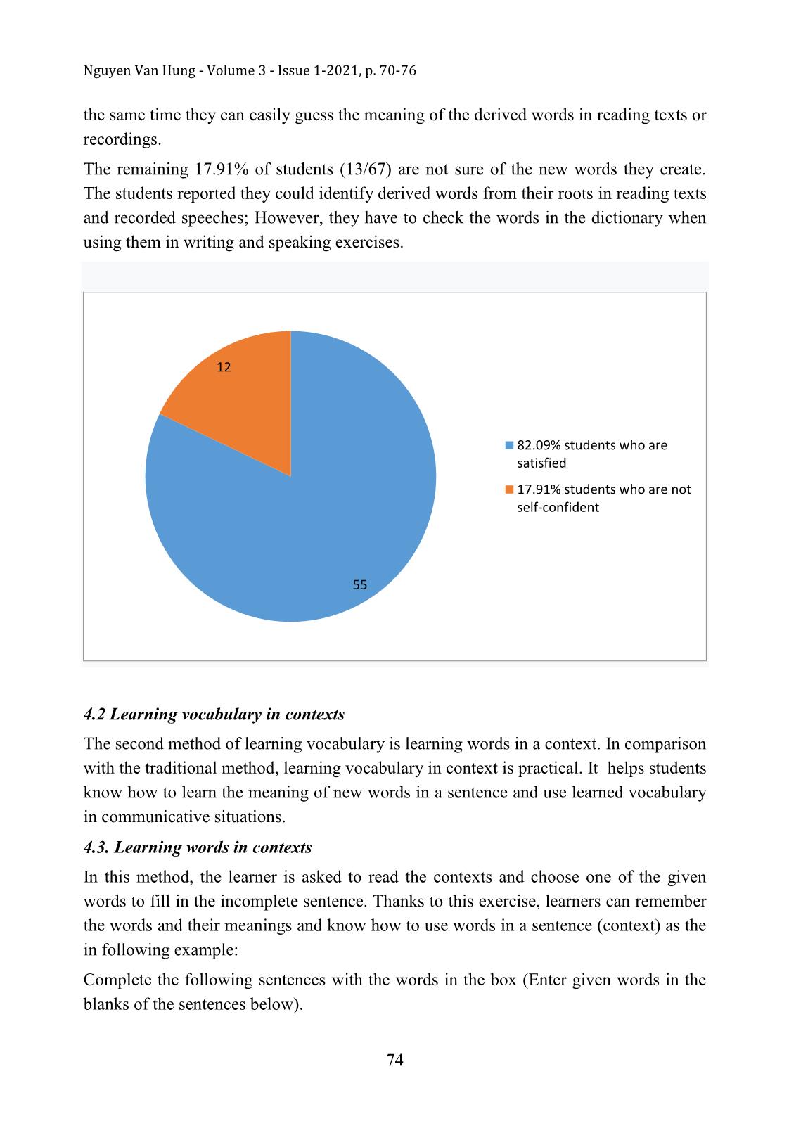 Applying morphology and contextual communication in learning English vocabulary trang 5