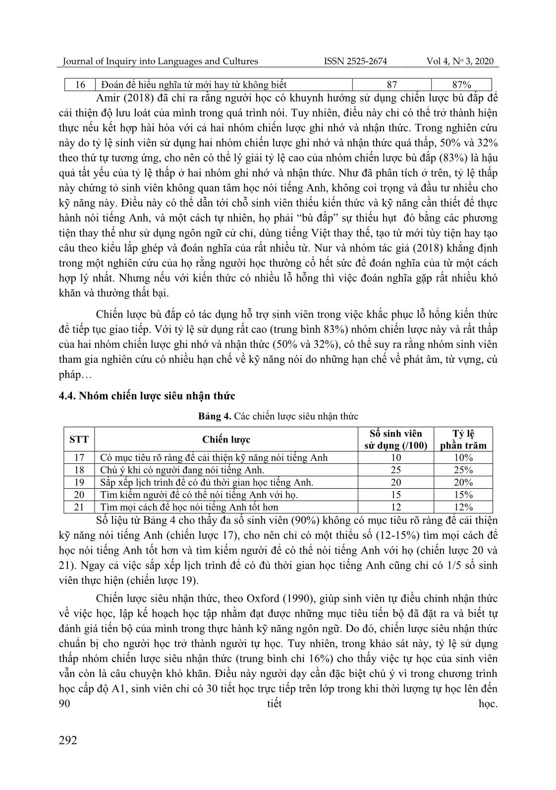 Chiến lược học kỹ năng nói môn Tiếng Anh của sinh viên không chuyên (A1) Đại học Huế trang 6