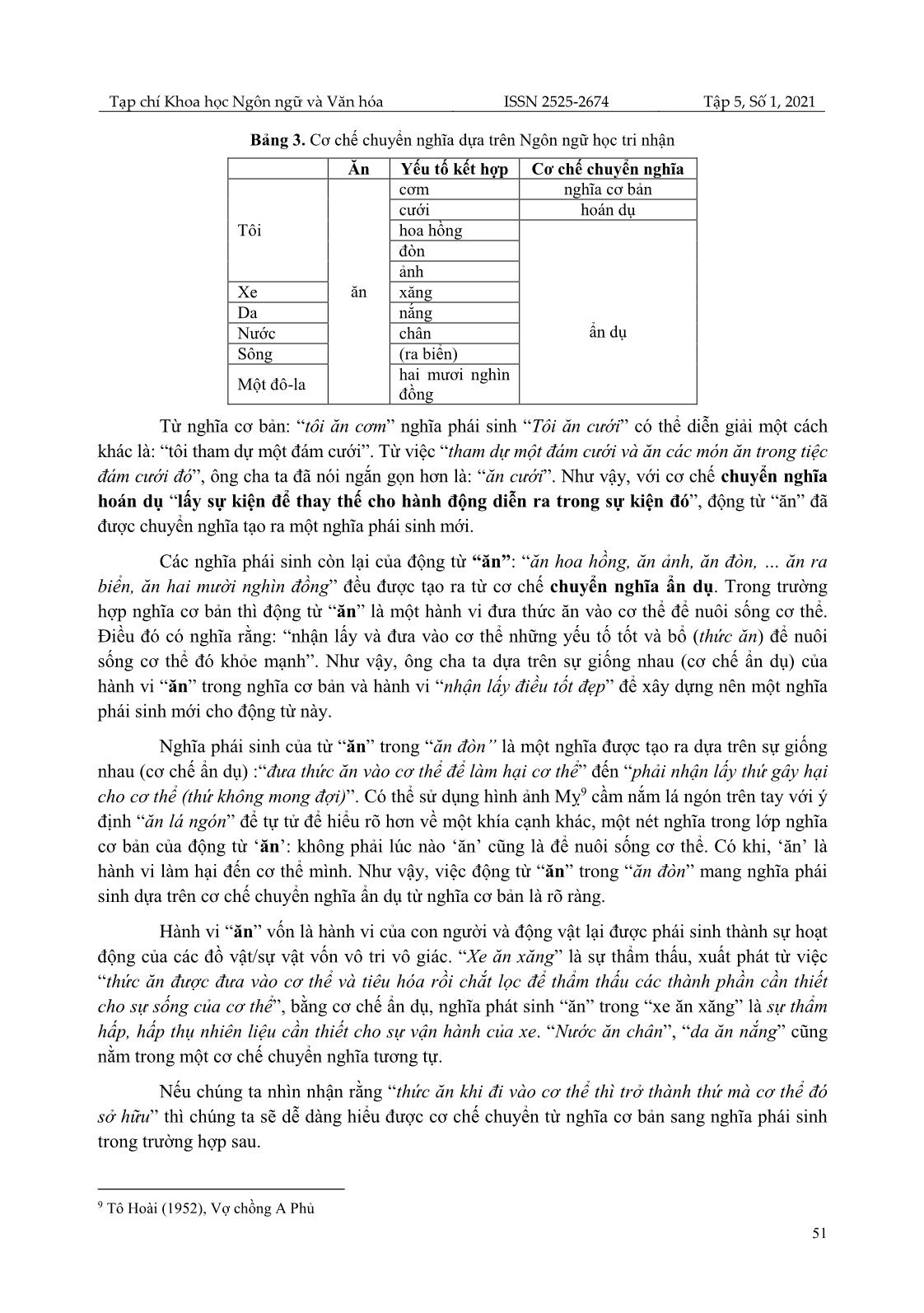 Đối chiếu từ đa nghĩa ăn trong tiếng Việt và ‘먹다’ (mok-ta) trong tiếng Hàn dưới góc nhìn ngôn ngữ học tri nhận trang 5