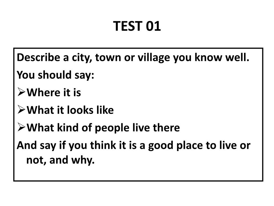 Bài giảng Speaking Test Level B1 trang 4