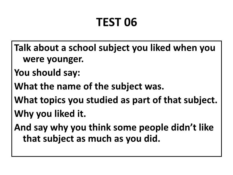 Bài giảng Speaking Test Level B1 trang 9
