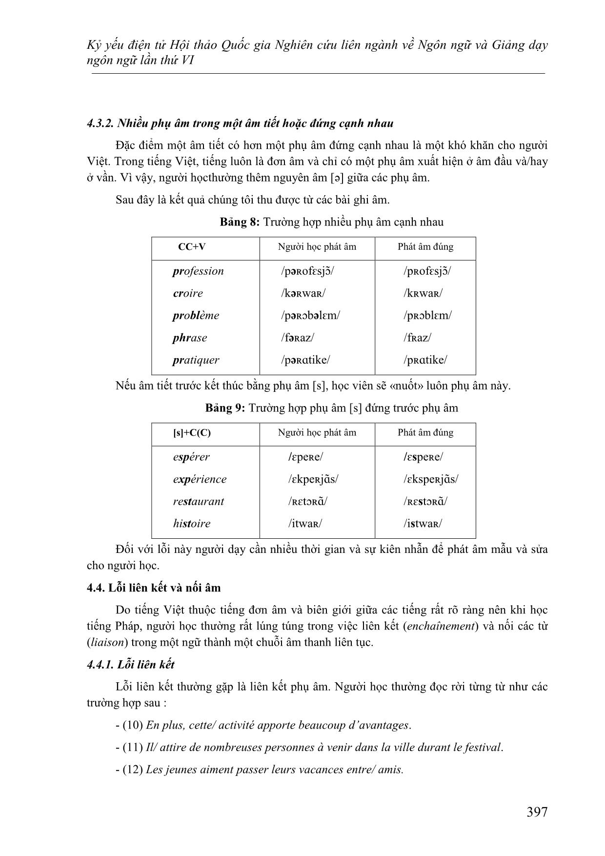 Nghiên cứu lỗi phát âm của người Việt học tiếng Pháp nhìn từ góc độ ngữ âm - âm vị học trang 10