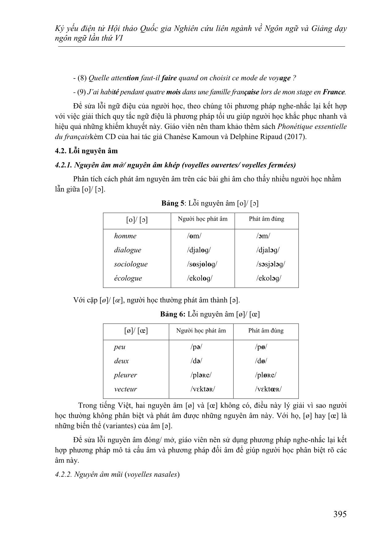 Nghiên cứu lỗi phát âm của người Việt học tiếng Pháp nhìn từ góc độ ngữ âm - âm vị học trang 8