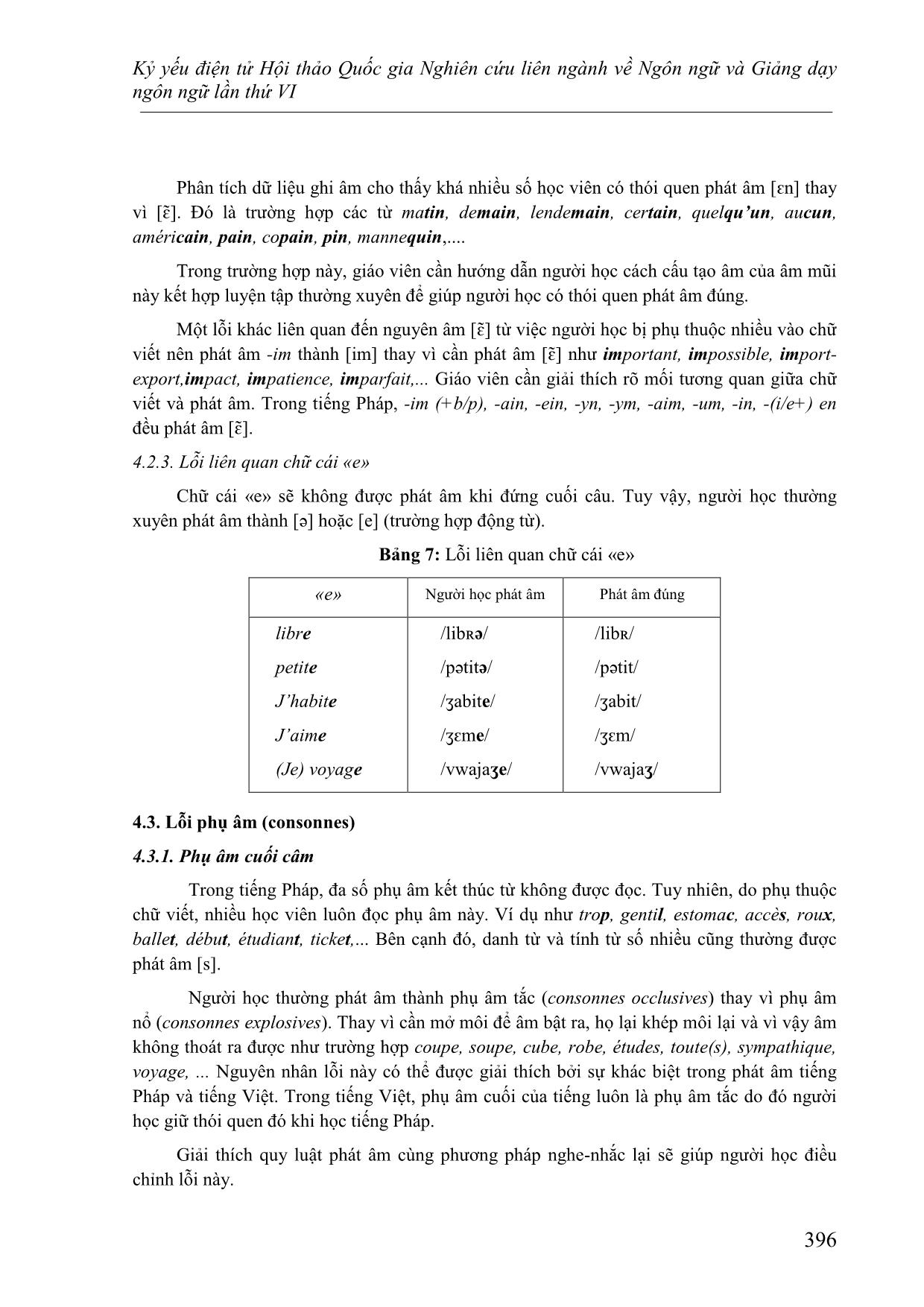 Nghiên cứu lỗi phát âm của người Việt học tiếng Pháp nhìn từ góc độ ngữ âm - âm vị học trang 9