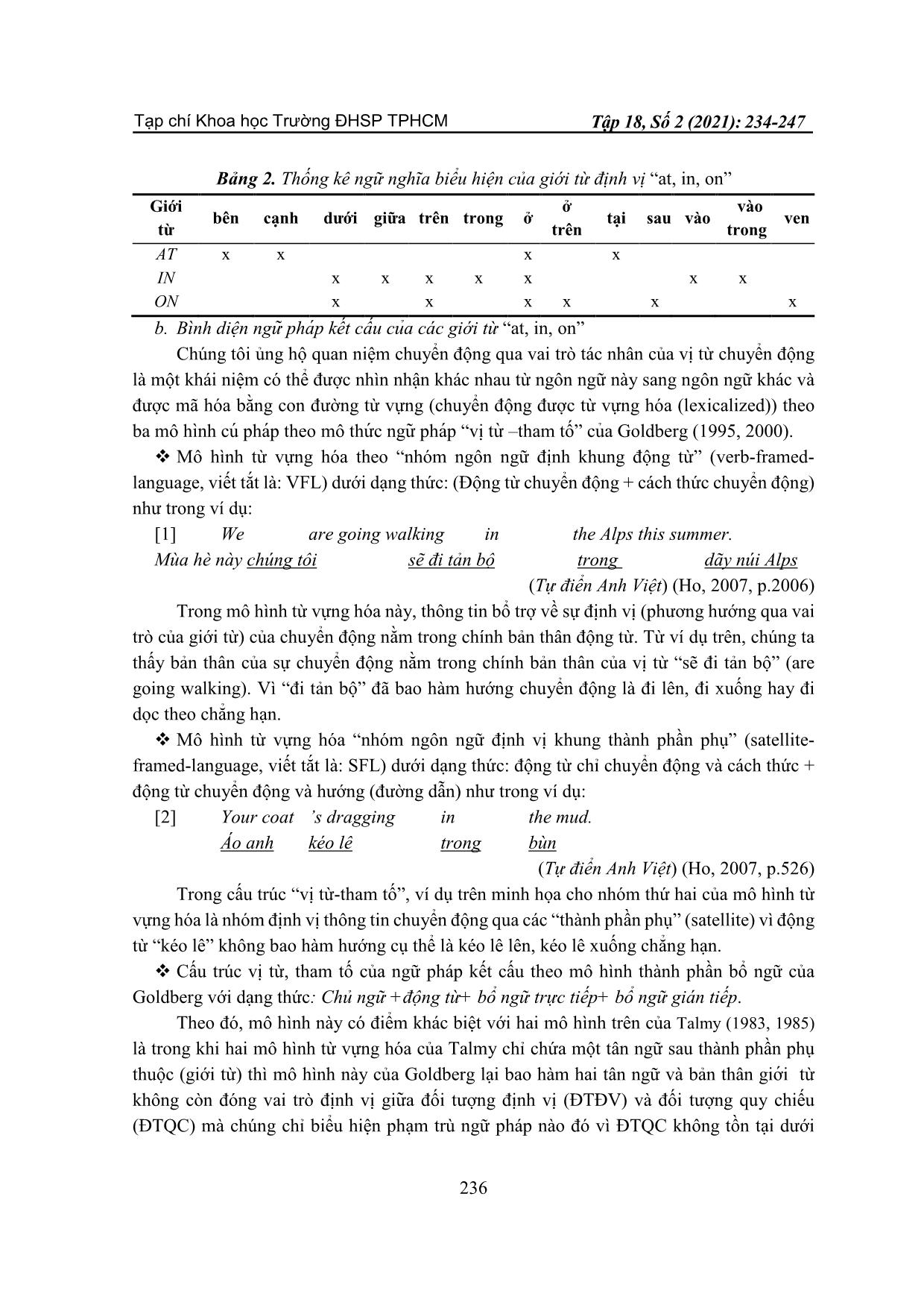 Tiếp cận việc sử dụng các giới từ “at, in, on” của một số sinh viên khối đại học không chuyên tại thành phố Hồ Chí Minh năm 2018 trang 3