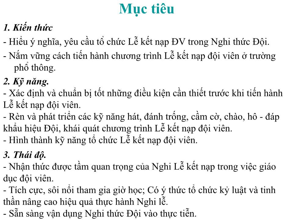 Bài giảng Công tác đội Thiếu niên Tiền phong Hồ Chí Minh - Hoàng Thị Kèm trang 4