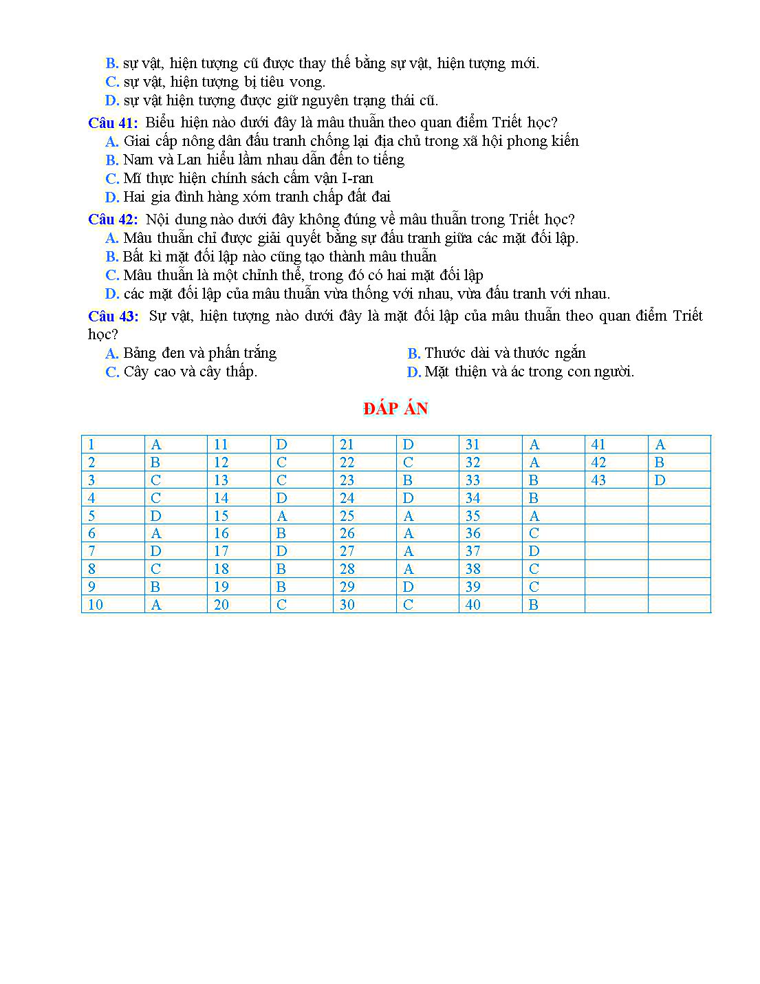 Bài tập trắc nghiệm môn Giáo dục công dân Lớp 10 - Bài 4: Nguồn gốc vận động, phát triển của sự vật và hiện tượng - Lê Minh Nhật Anh trang 5