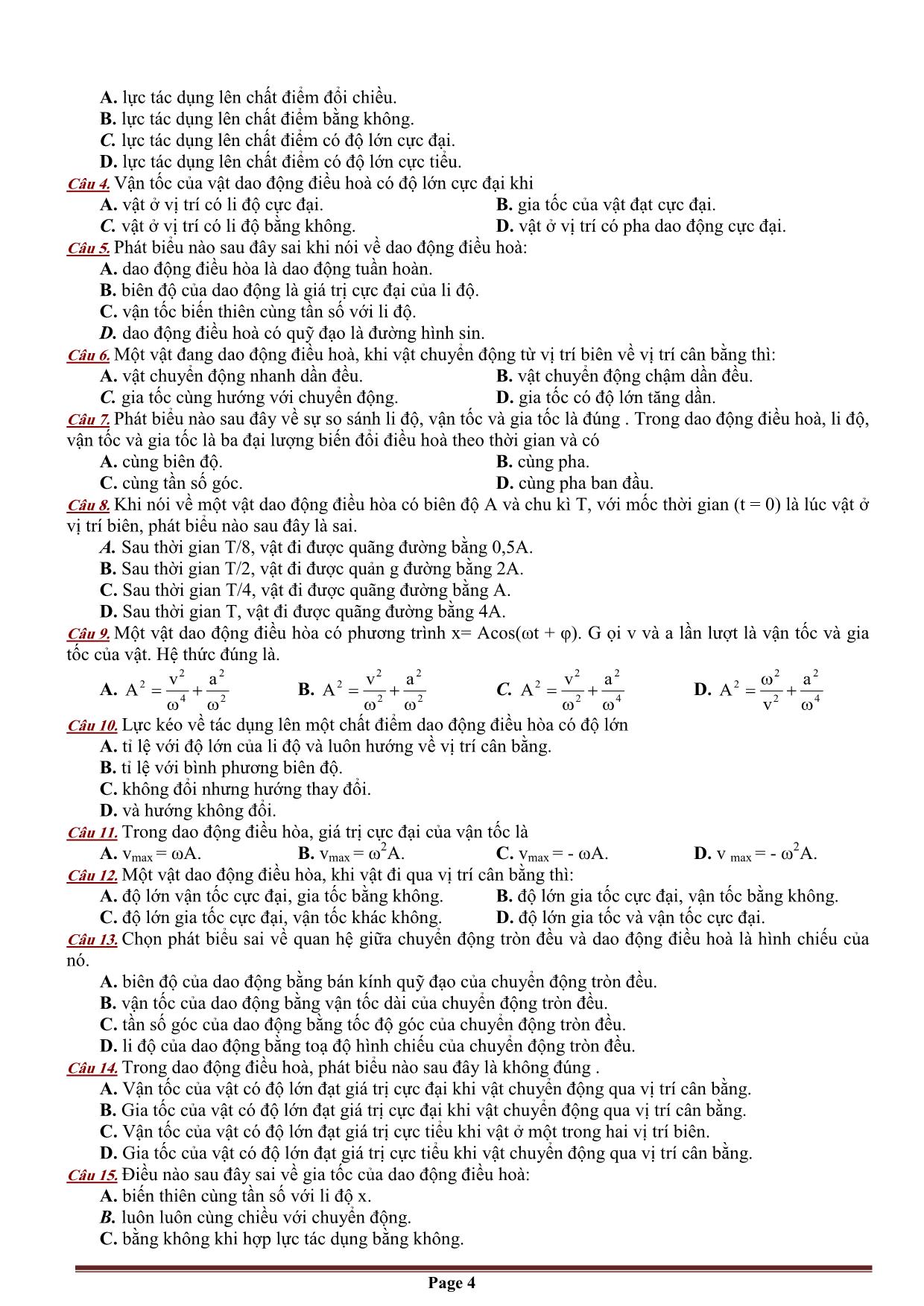 Các c huyên đề lý thuyết Vật lý 12 trang 4