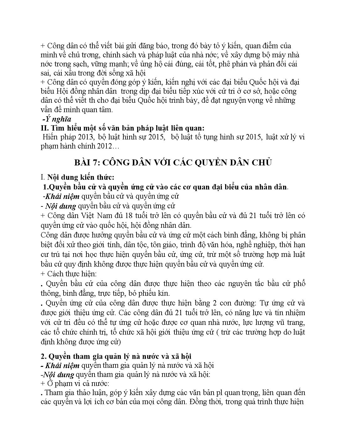 Đề cương ôn tập học kỳ 2 môn Giáo dục công dân Lớp 12 - Năm học 2019-2020 trang 2