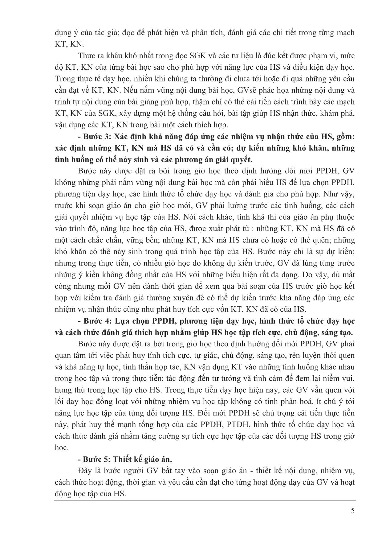 Tài liệu Bồi dưỡng thường xuyên cho giáo viên THPT môn Vật lý (Nội dung 2) - Chuyên đề: Xây dựng chuyên đề và tổ chức dạy học tích hợp trang 5