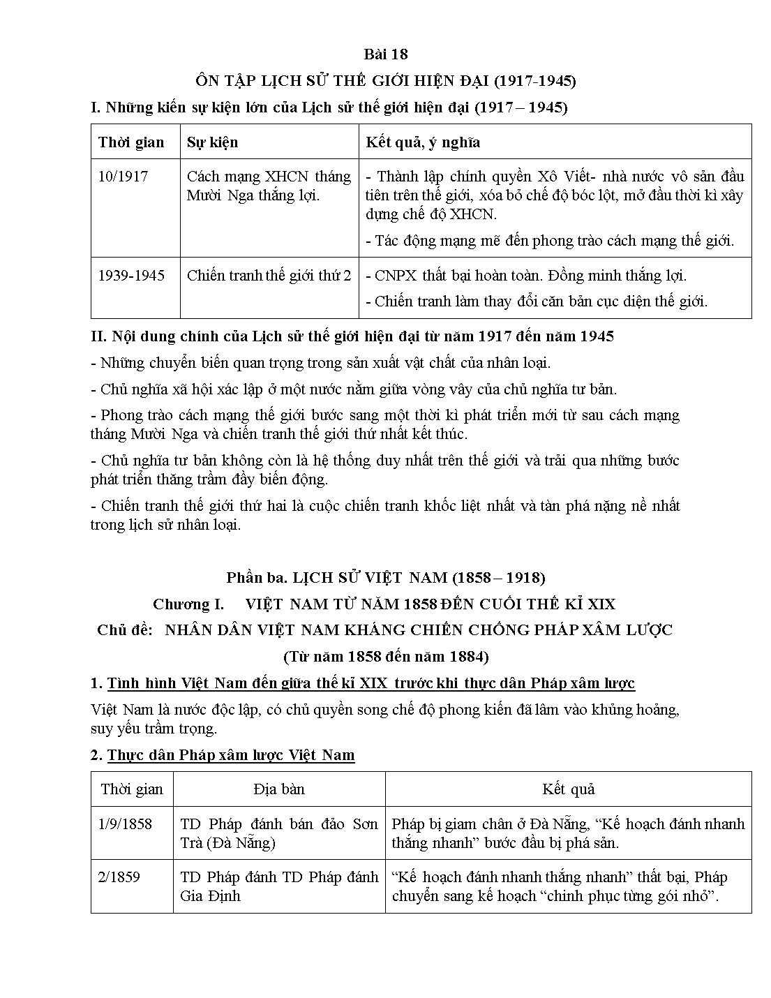 Đề cương kiểm tra cuối học kỳ II môn Lịch sử Lớp 11 - Năm học 2020-2021 trang 2