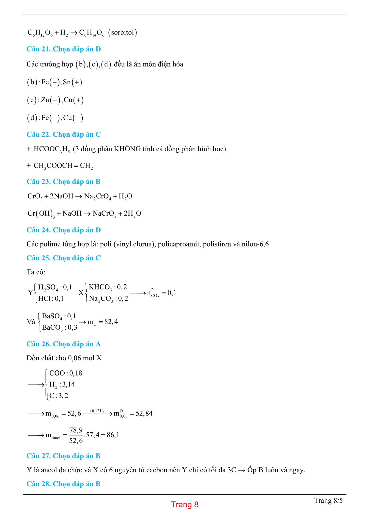 Tuyển tập đề thi THPT Quốc gia môn Hóa học năm 2019 trang 8