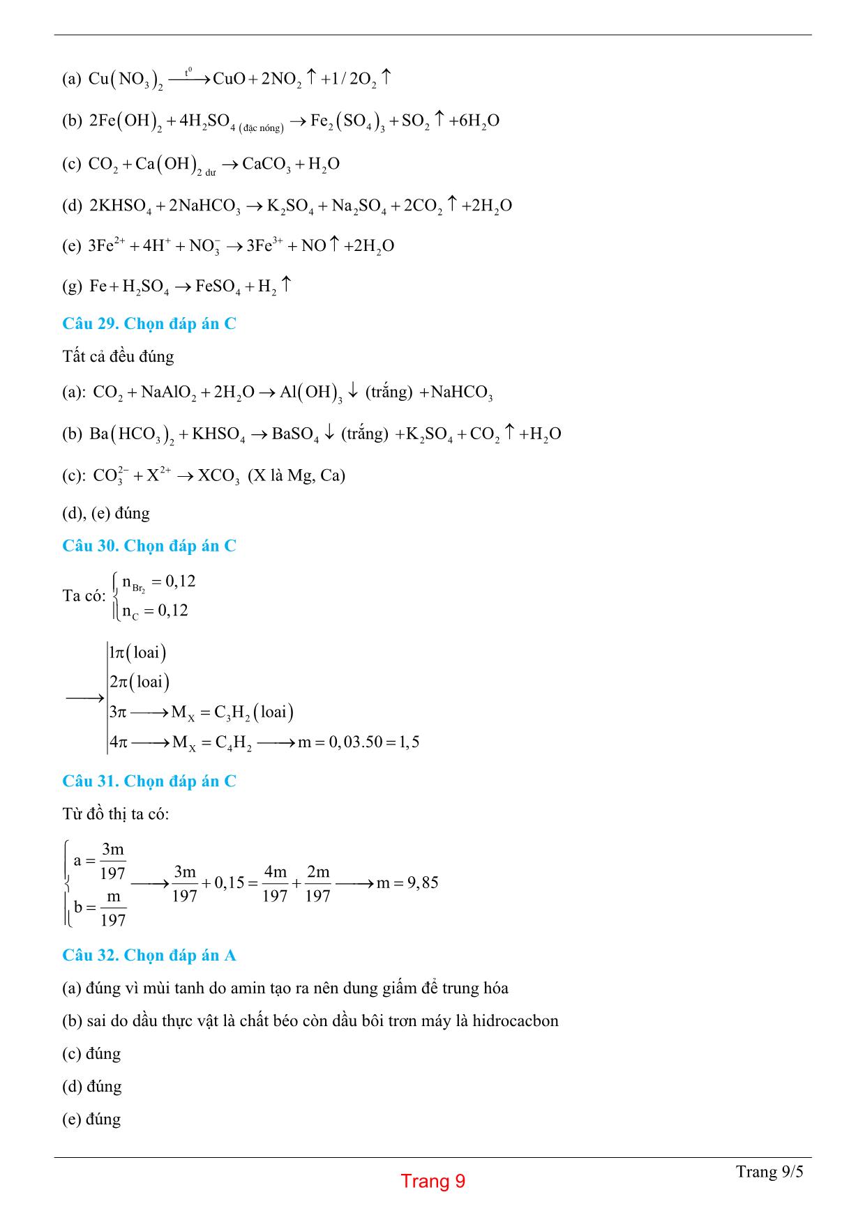 Tuyển tập đề thi THPT Quốc gia môn Hóa học năm 2019 trang 9