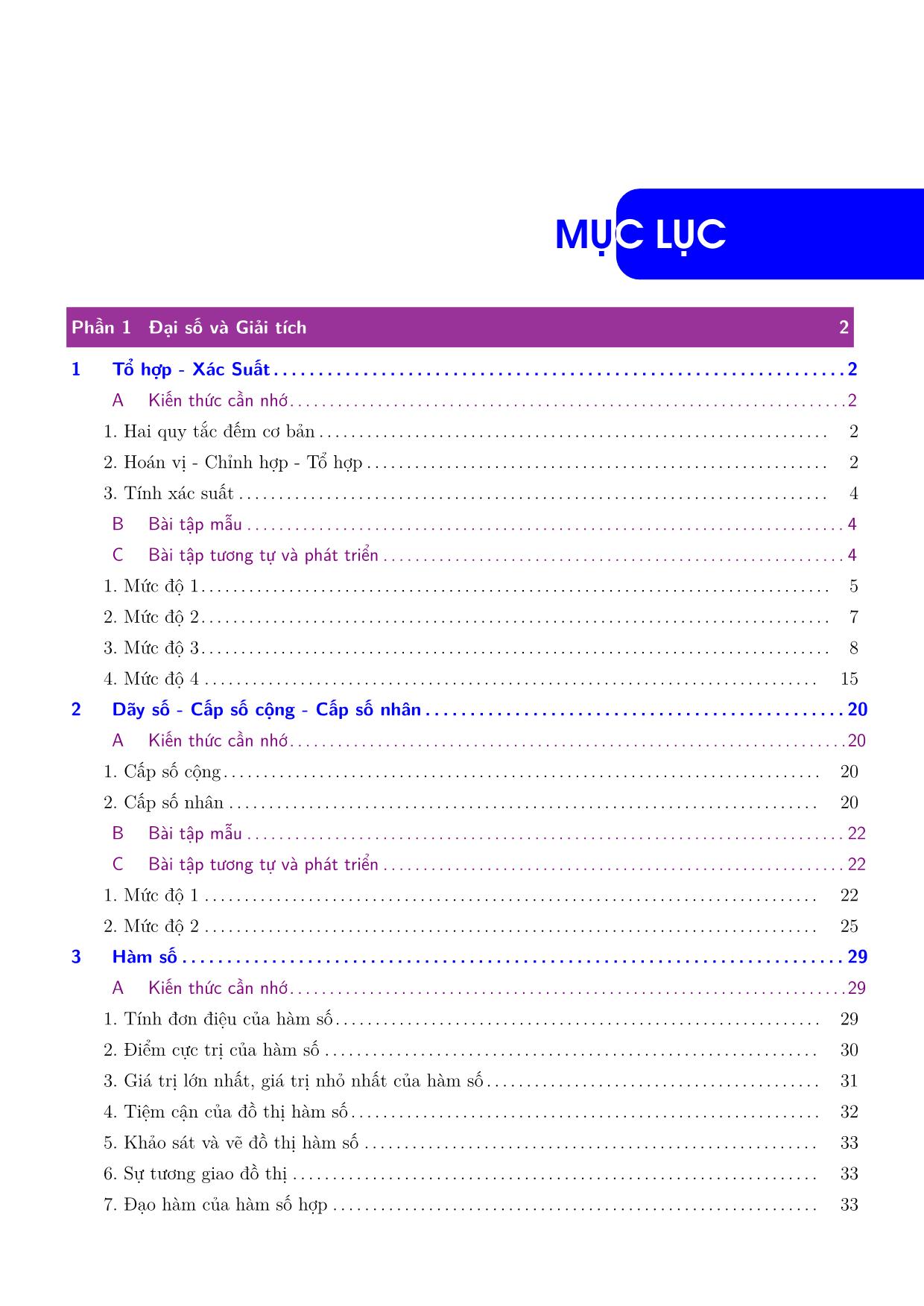 10 Chuyên đề ôn thi THPT Quốc gia môn Toán năm 2020 trang 2