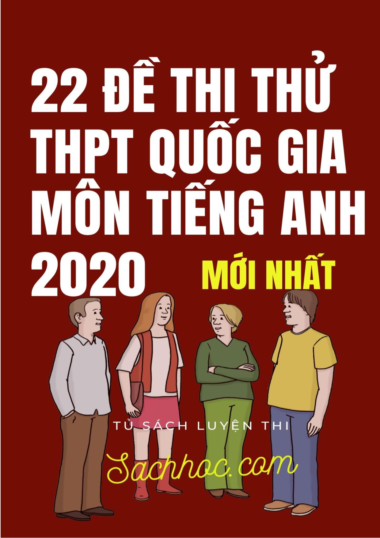 22 Đề thi thử THPT Quốc gia môn Tiếng Anh năm 2020 trang 1