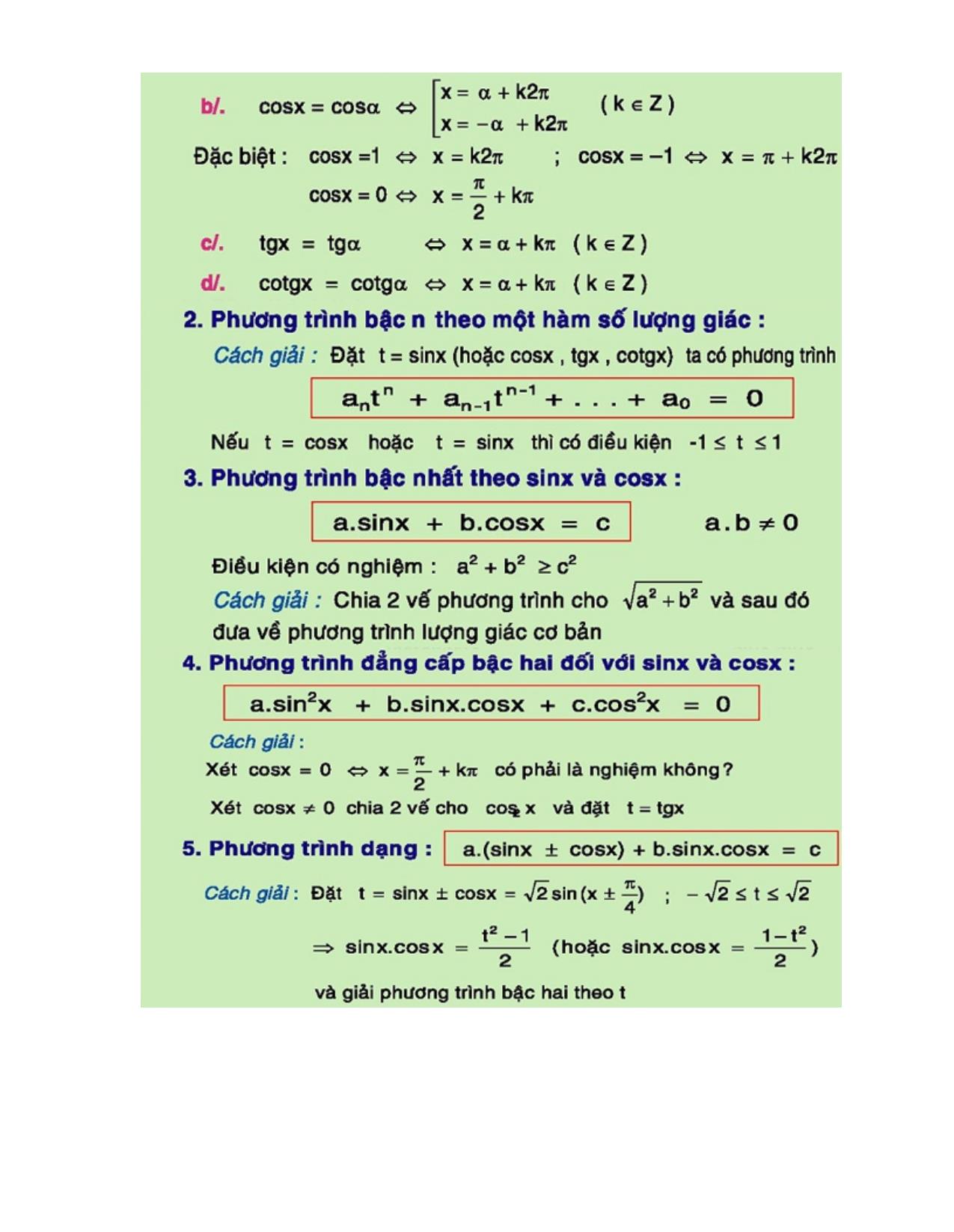 Bộ công thức Toán lớp 12 ôn thi THPT Quốc gia từ a-z trang 9