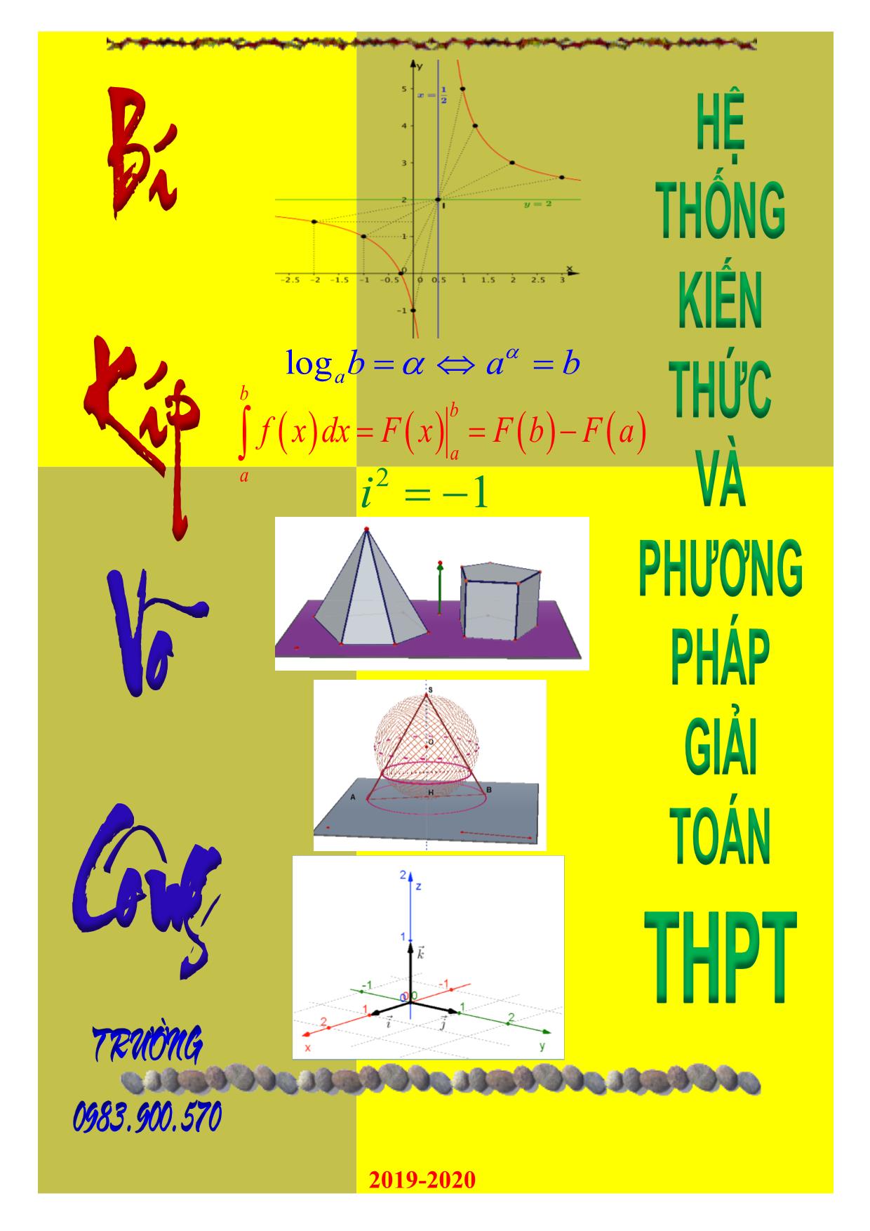 Hệ thống kiến thức và phương pháp giải Toán THPT - Võ Công Trường trang 1