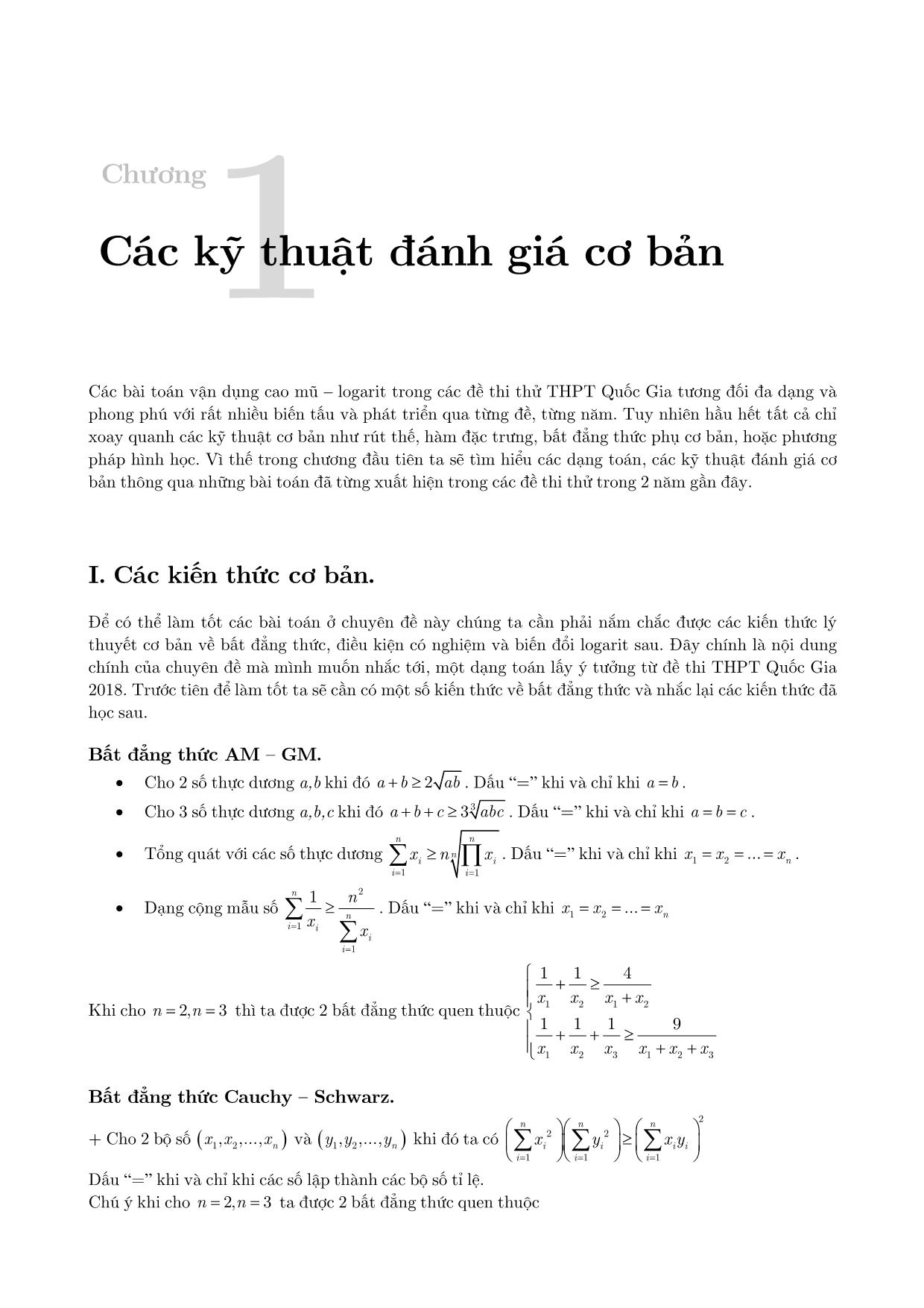 Phương pháp giải toán Cực trị mũ – Logarit trang 5