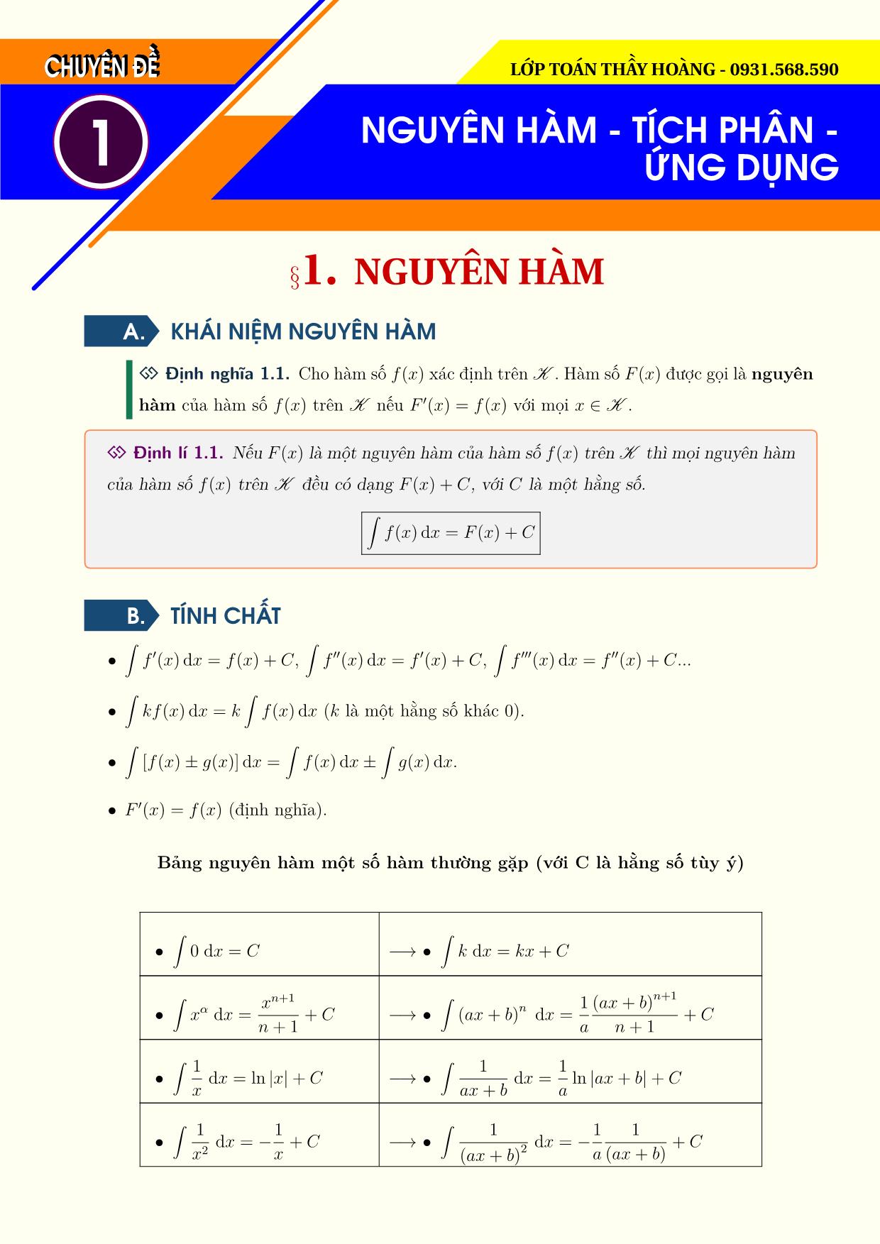 Tài liệu luyện thi THPT Quốc gia Toán 12 - Năm học 2020-2021 trang 5