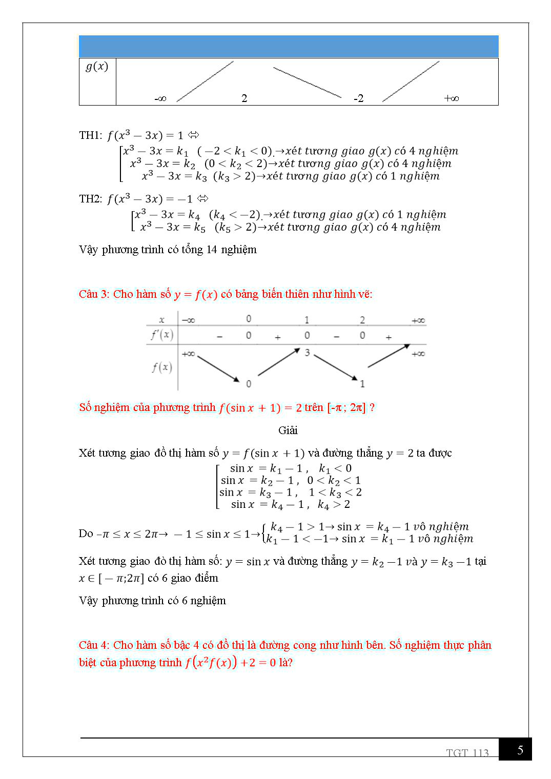 Các bài toán liên quan đến đồ thị hàm số (Có lời giải) trang 5