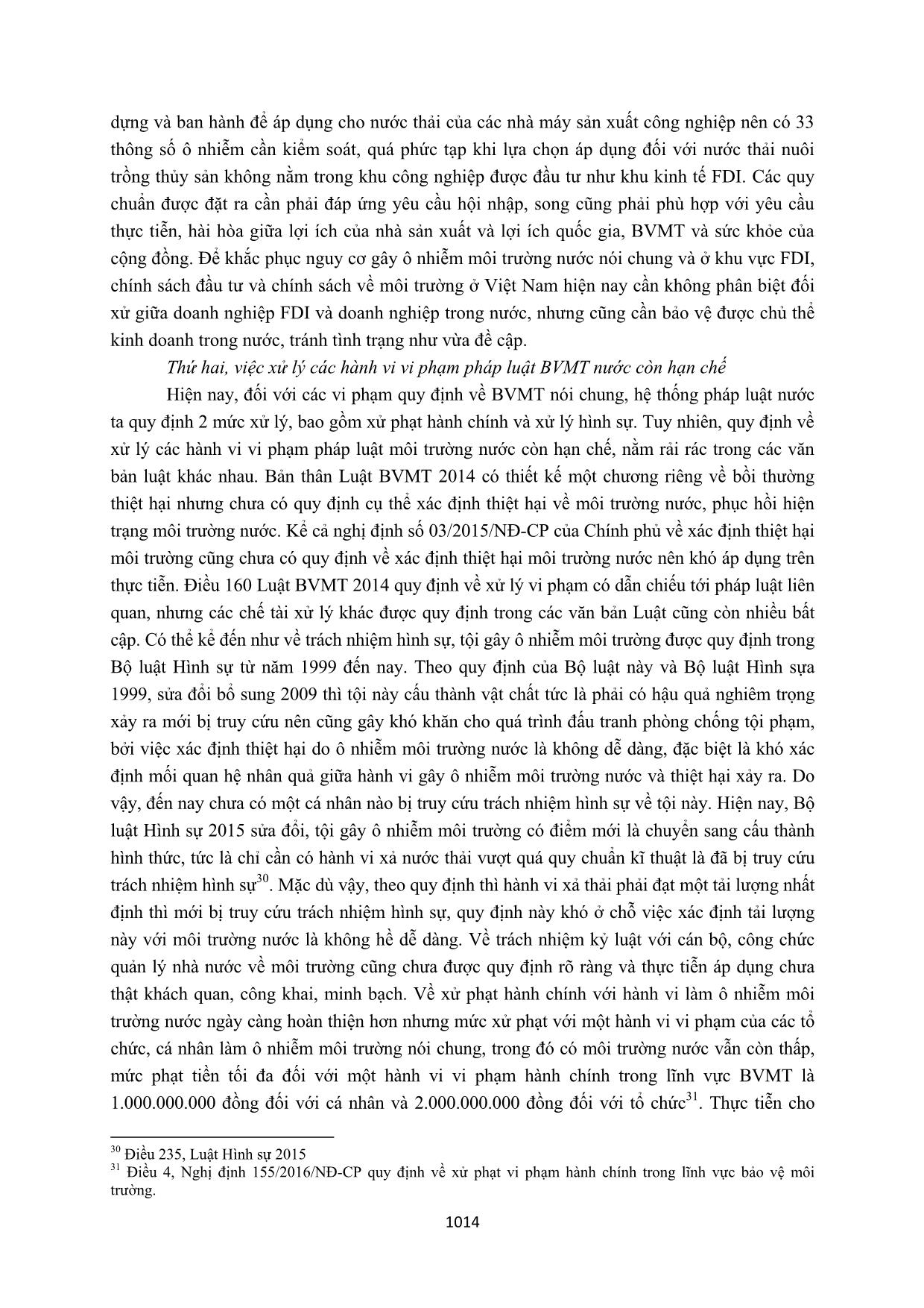 Pháp luật Việt Nam về kiểm soát ô nhiễm môi trường nước ở khu vực doanh nghiệp FDI trang 10