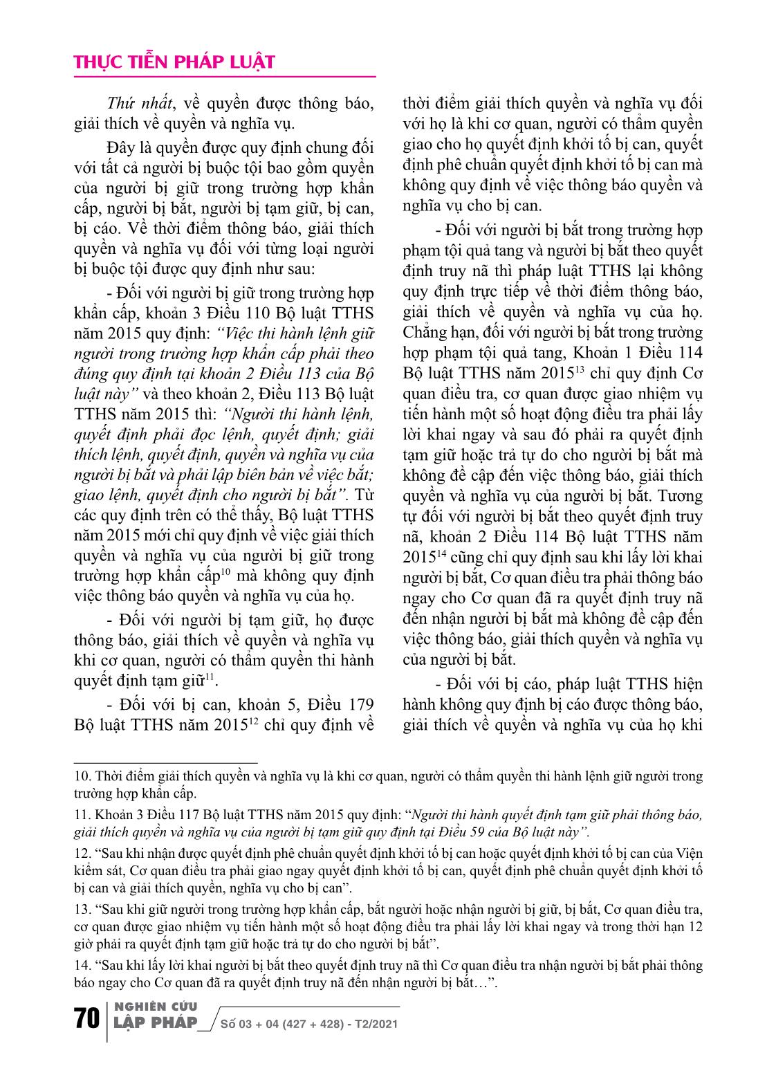 Về người bị buộc tội theo quy định của Bộ luật tố tụng hình sự Việt Nam năm 2015 trang 4